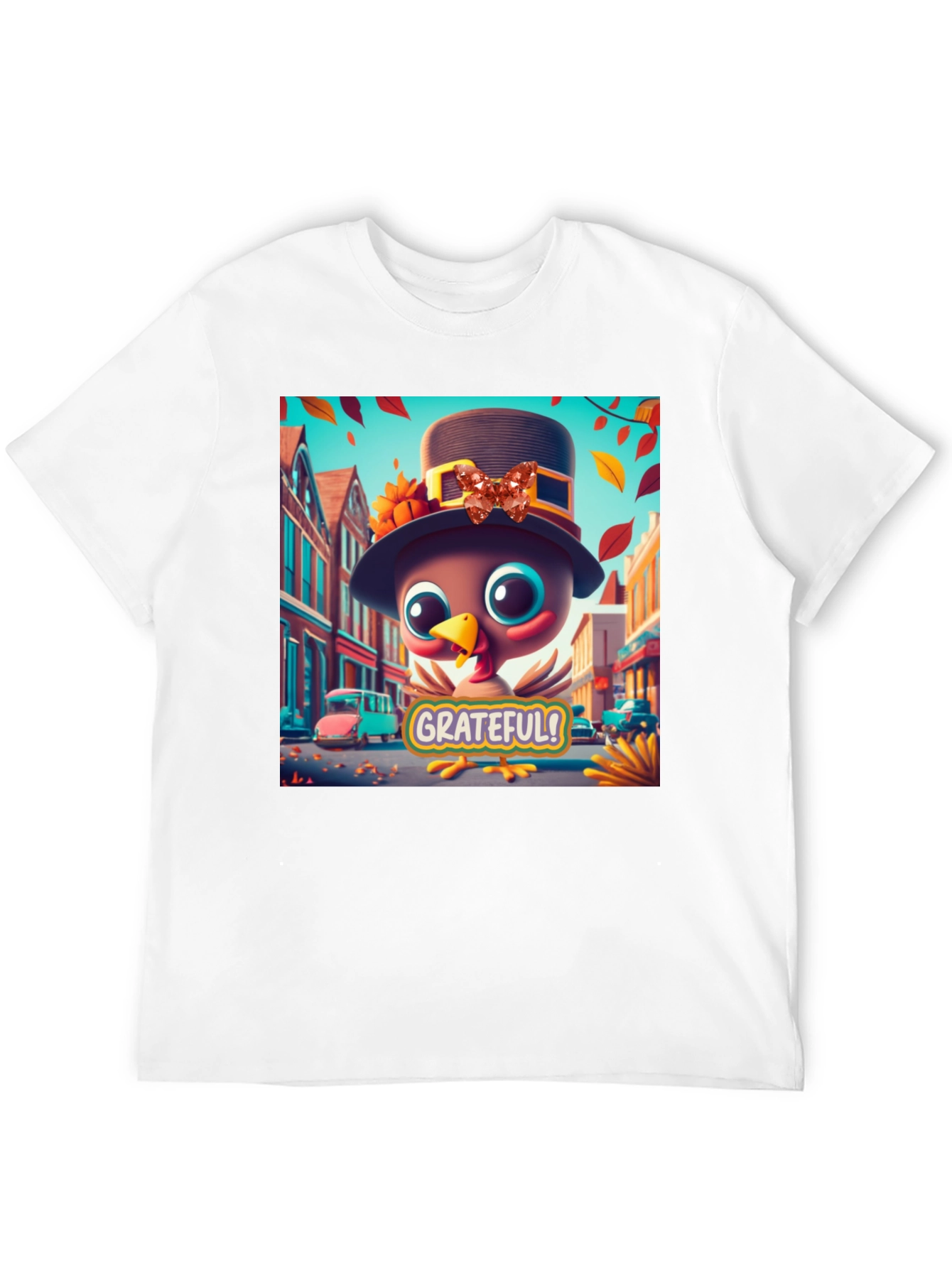 Grateful Turkey Thanksgiving Graphic Tee