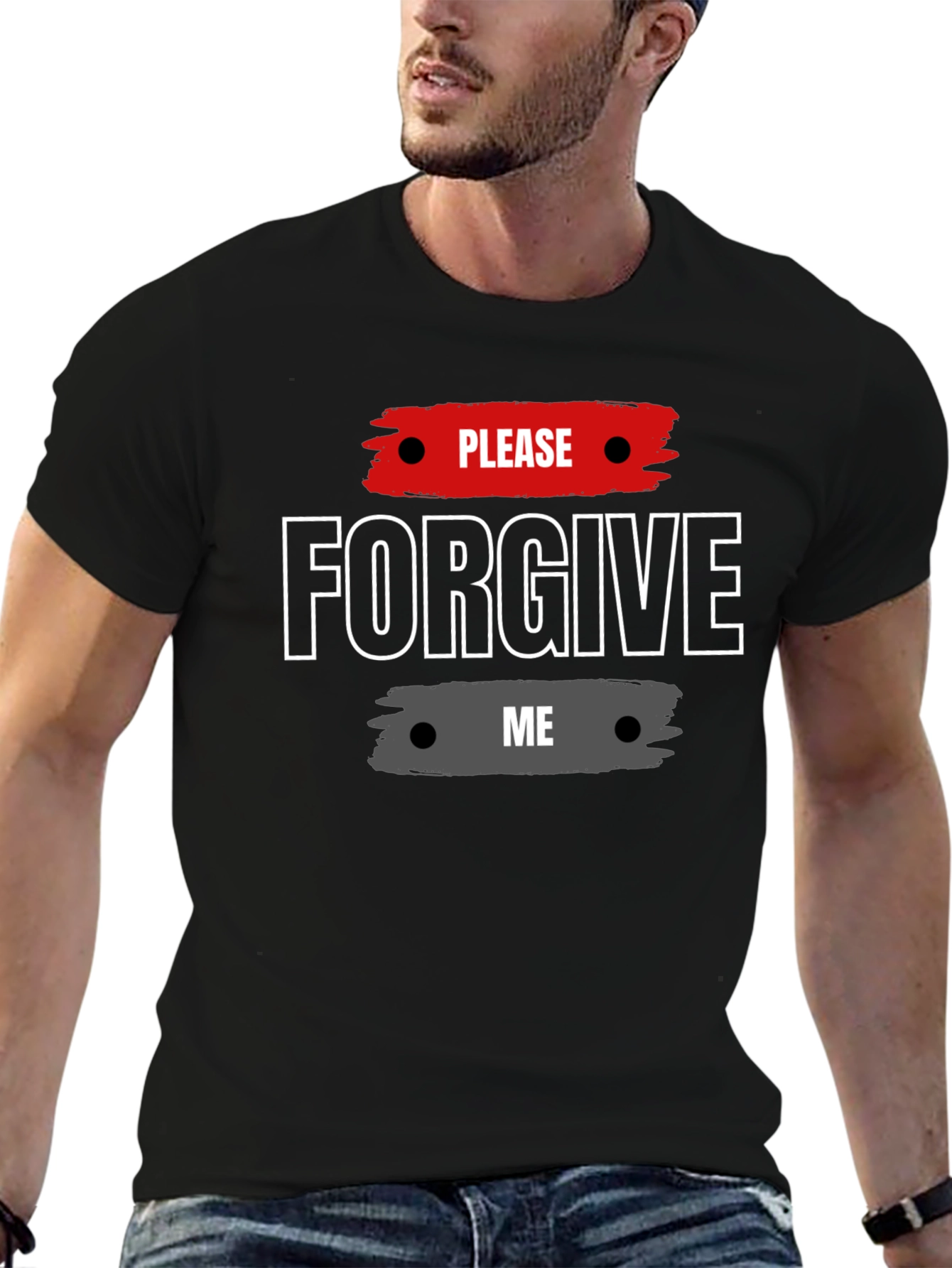 Please Forgive Me Graphic Tee - Stylish Apology