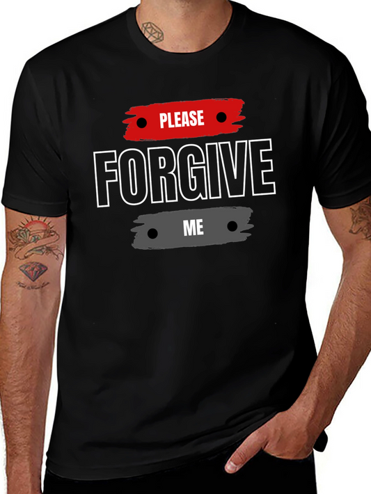 Please Forgive Me Graphic Tee - Stylish Apology