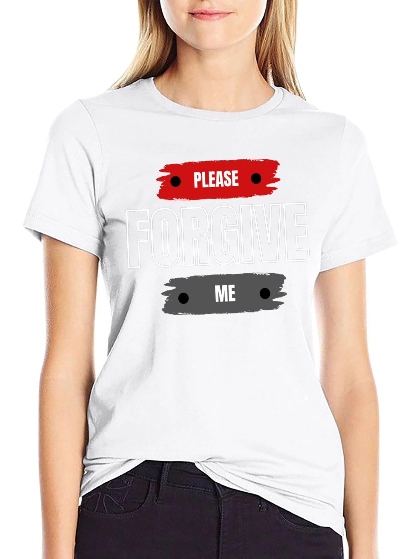 Please Forgive Me Graphic Tee - Stylish Apology
