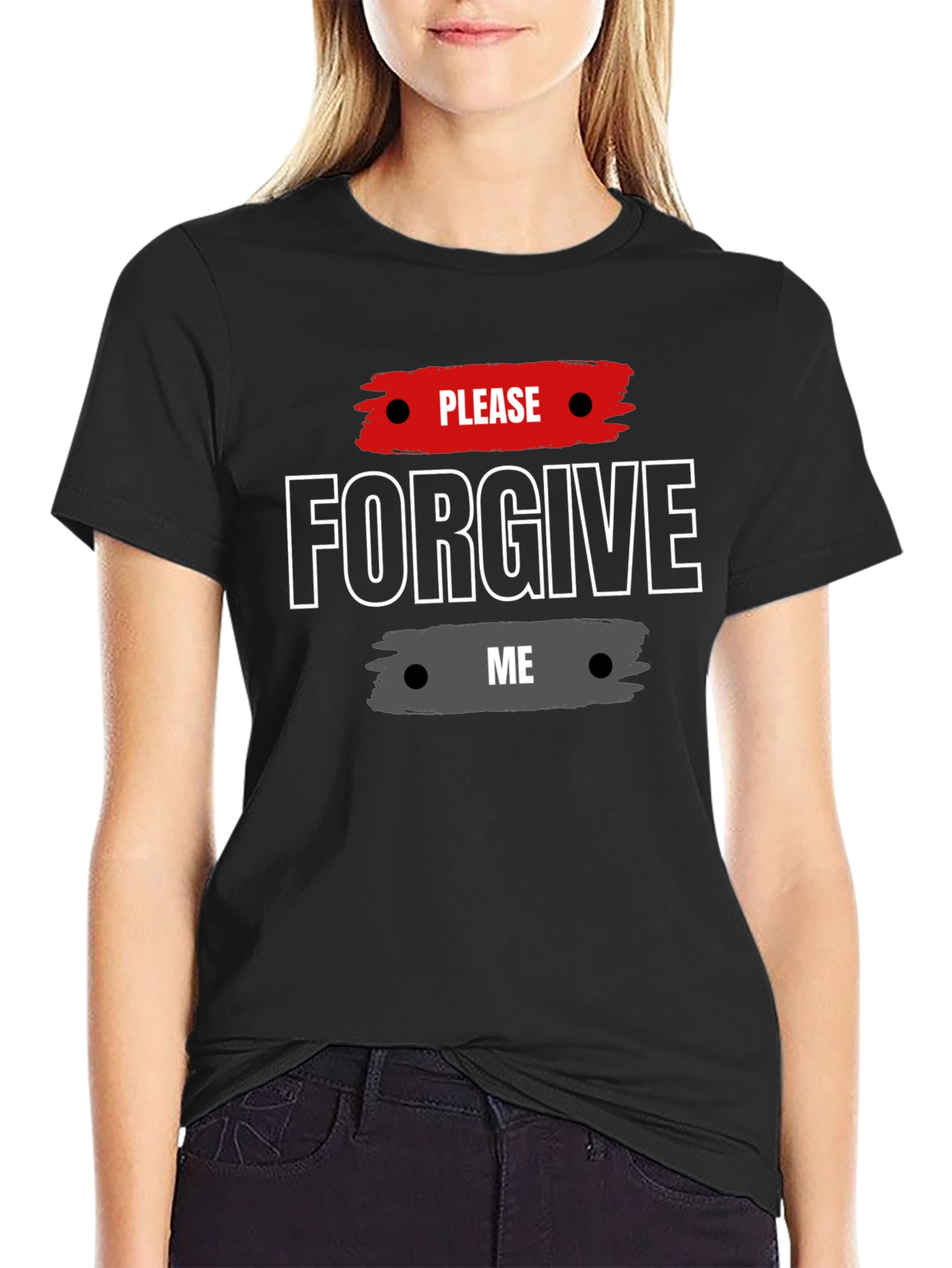 Please Forgive Me Graphic Tee - Stylish Apology