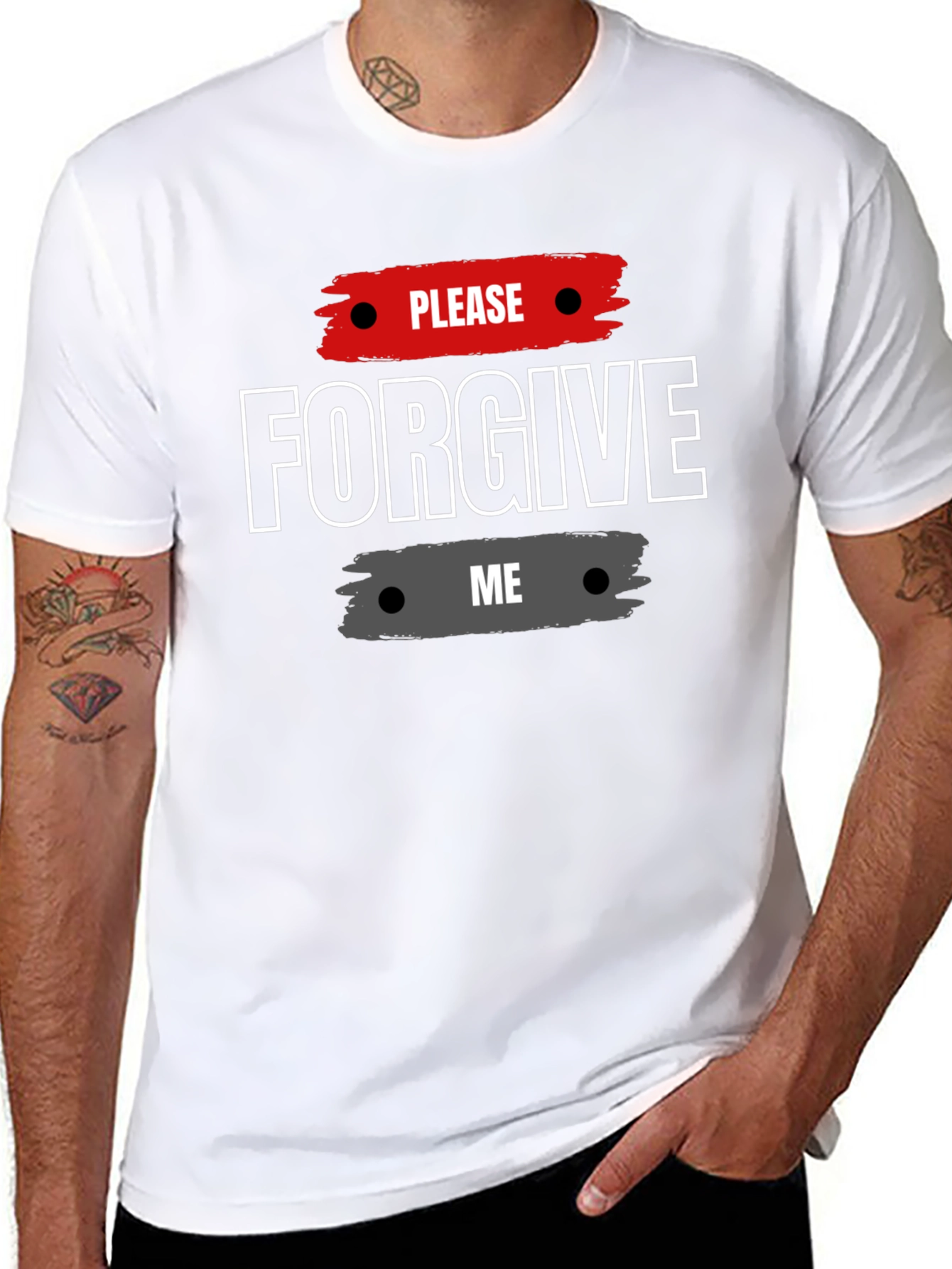 Please Forgive Me Graphic Tee - Stylish Apology