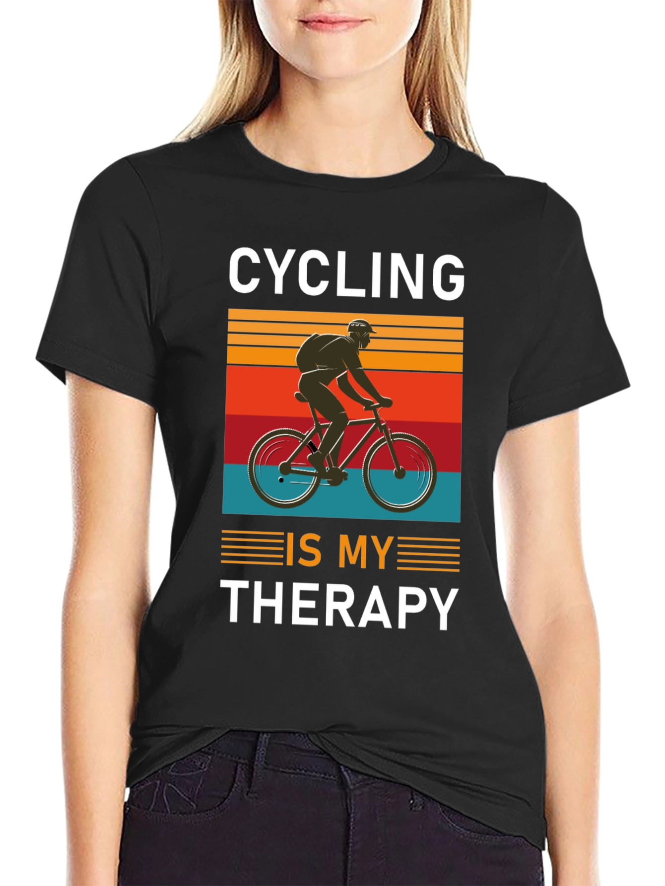 Cycling is My Therapy T-Shirt