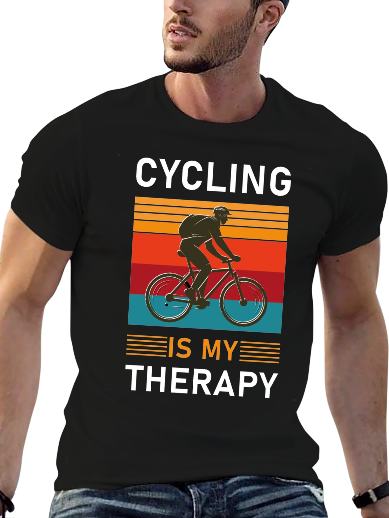 Cycling is My Therapy T-Shirt