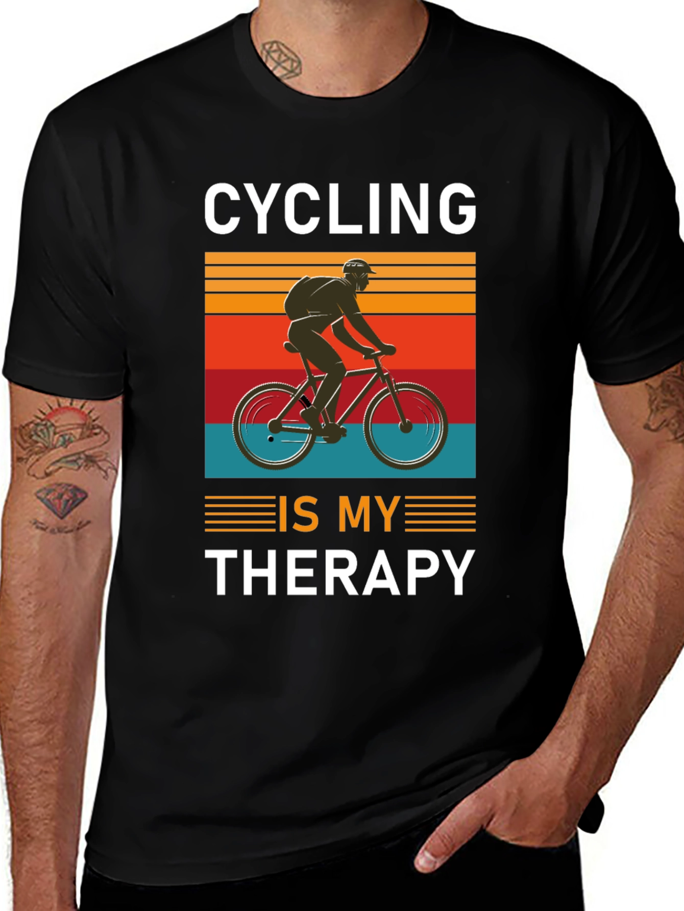 Cycling is My Therapy T-Shirt