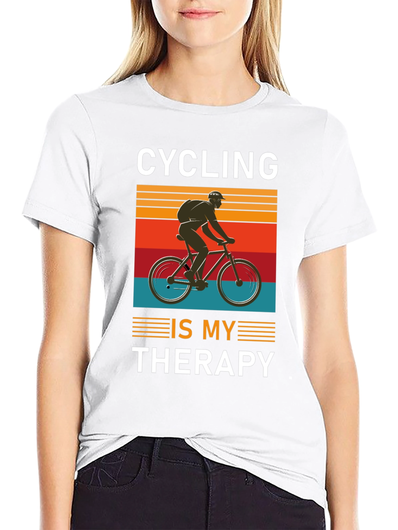 Cycling is My Therapy T-Shirt