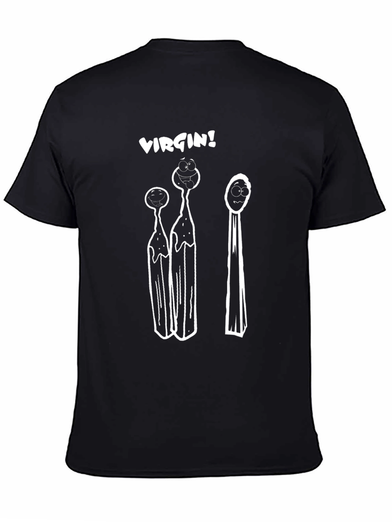 Virgin Matches Graphic T-Shirt - Black Crew Neck Tee