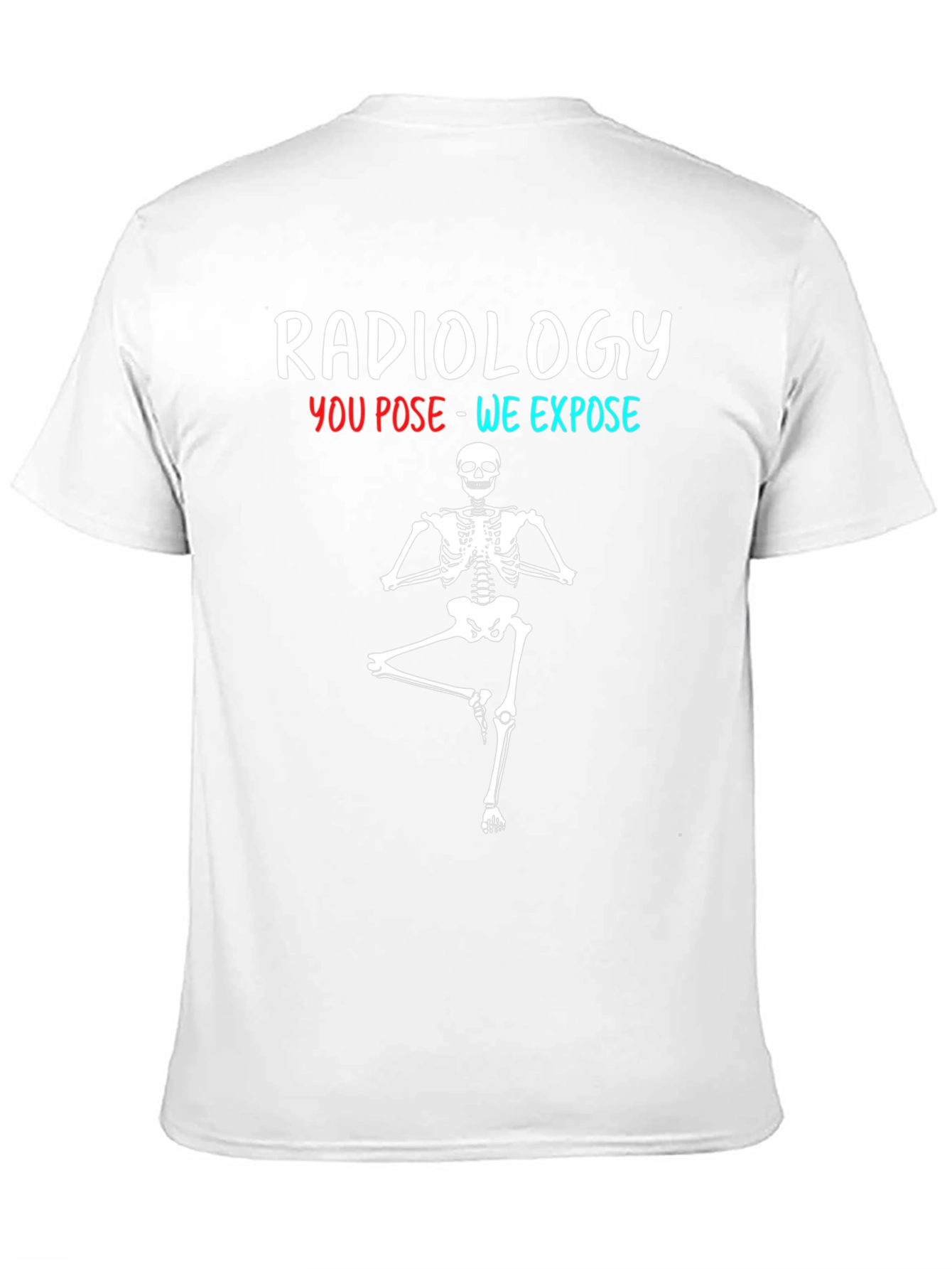 Radiology Yoga Skeleton T-Shirt Funny X-Ray Tee