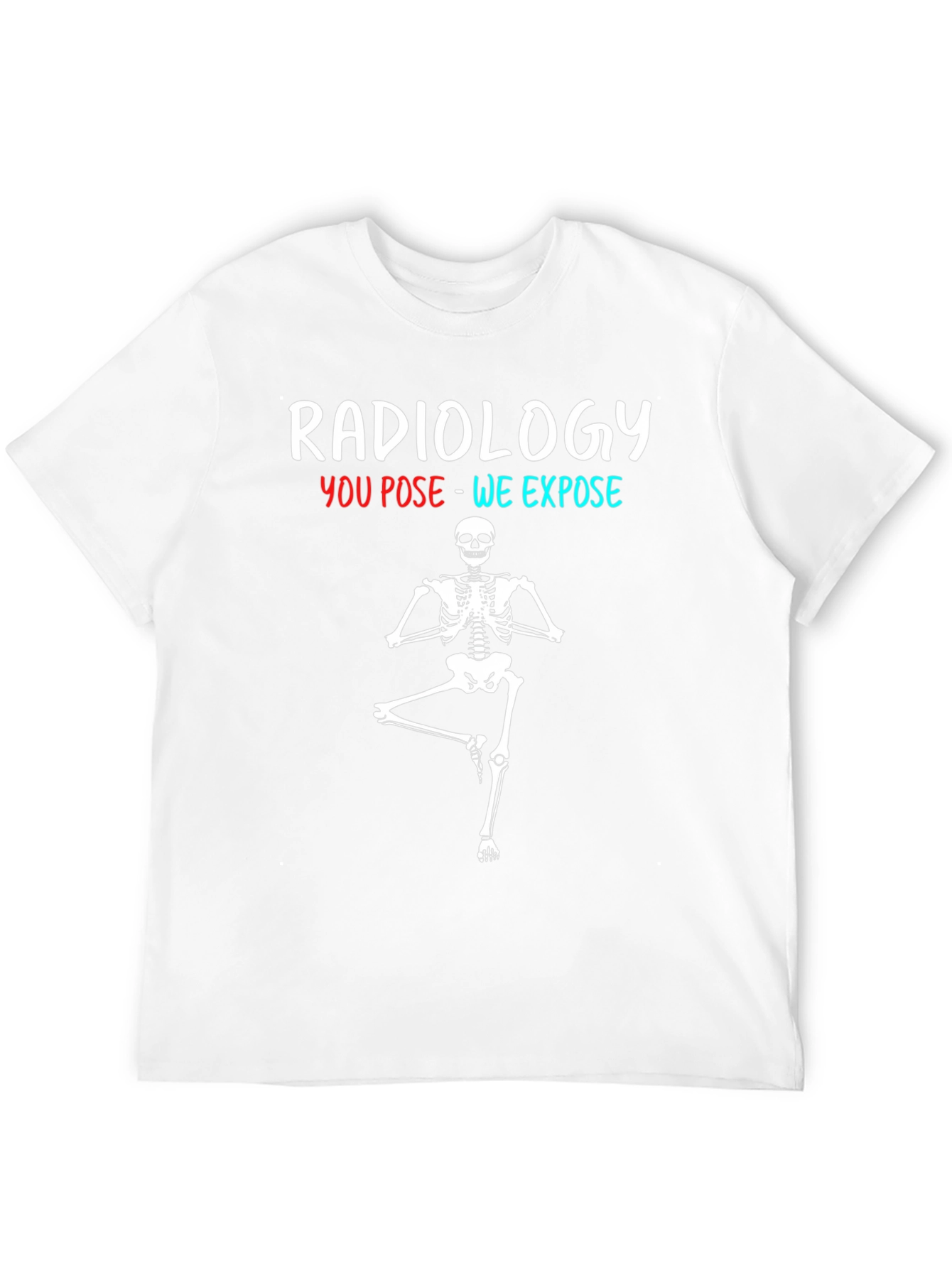 Radiology Yoga Skeleton T-Shirt Funny X-Ray Tee