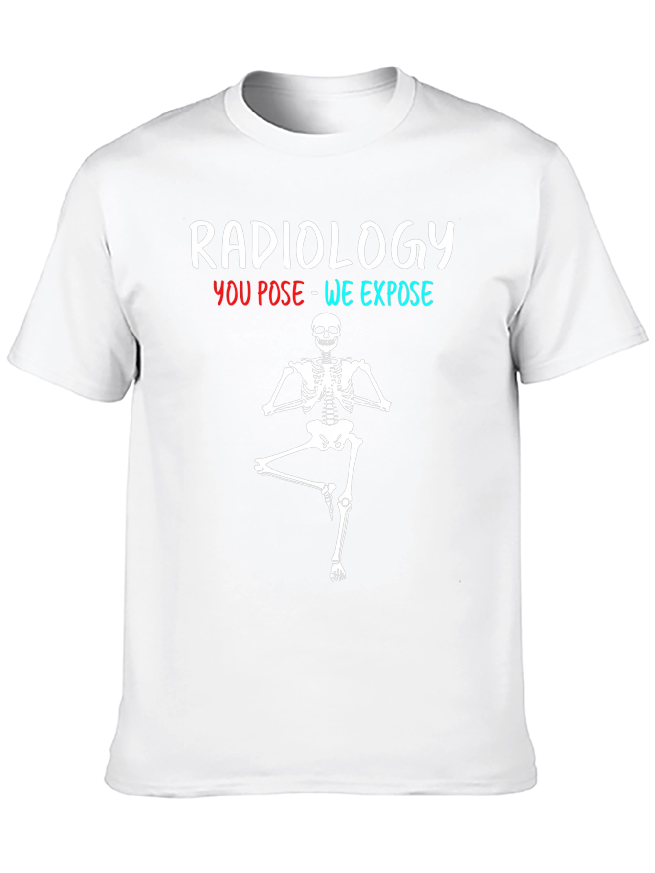 Radiology Yoga Skeleton T-Shirt Funny X-Ray Tee