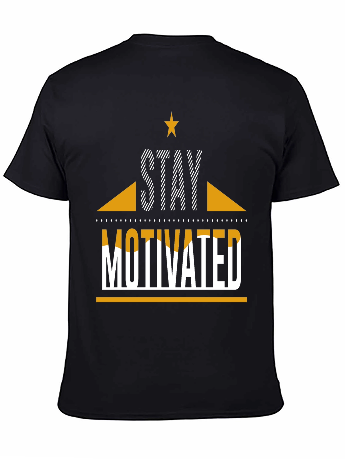 Stay Motivated Graphic Tee - Black