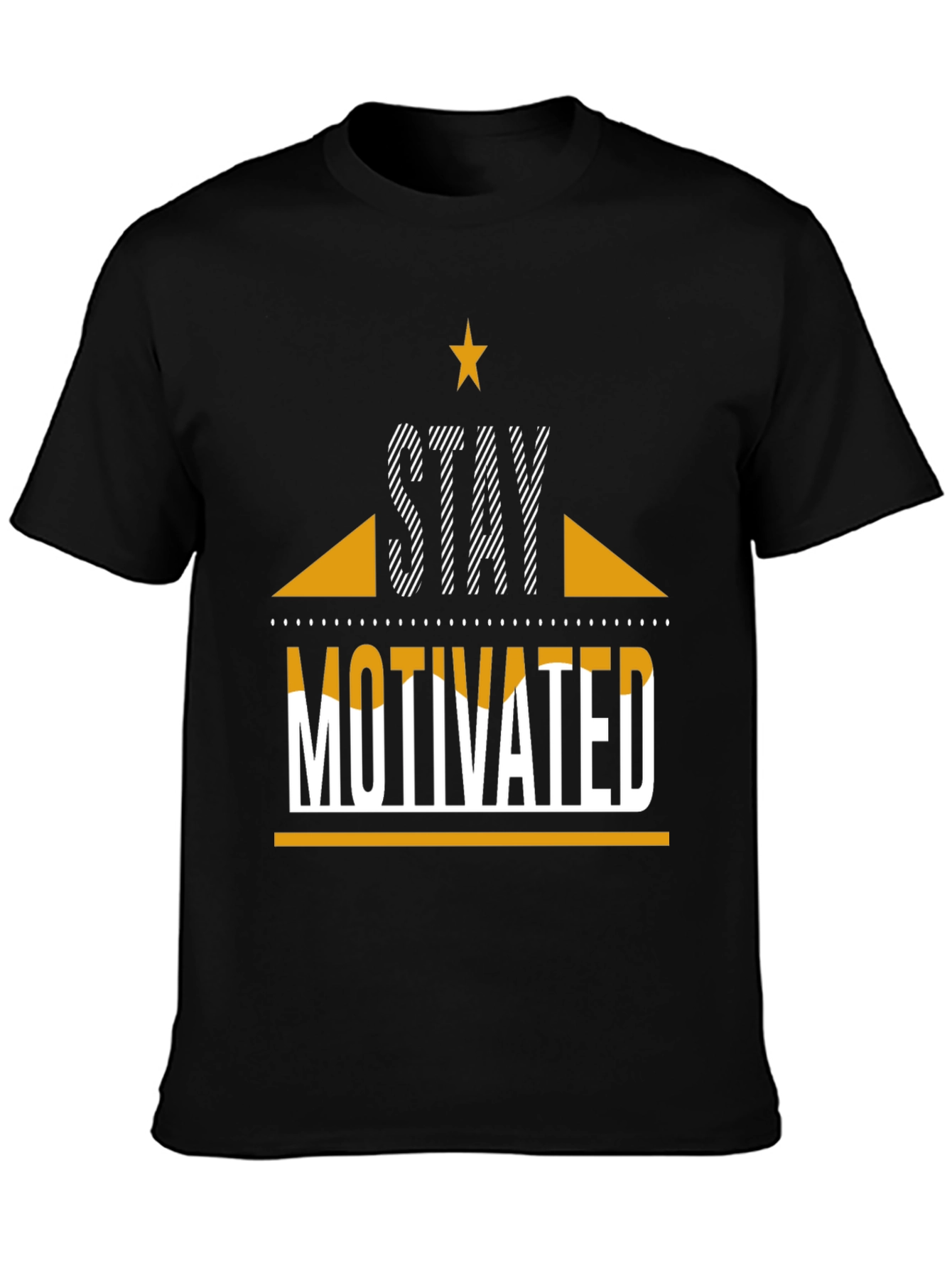 Stay Motivated Graphic Tee - Black