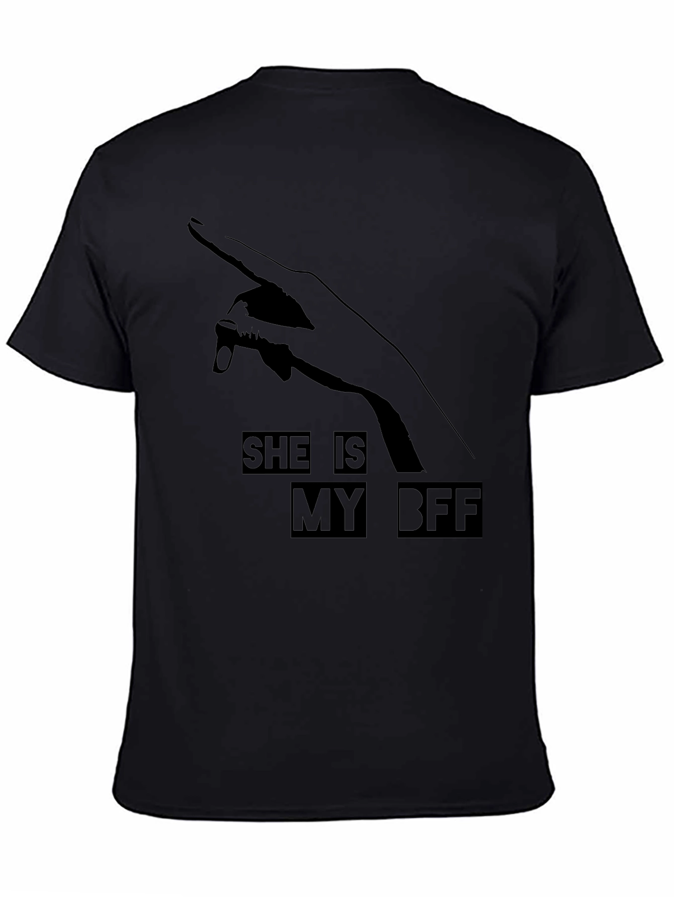 She is My BFF T-Shirt Black Graphic Tee