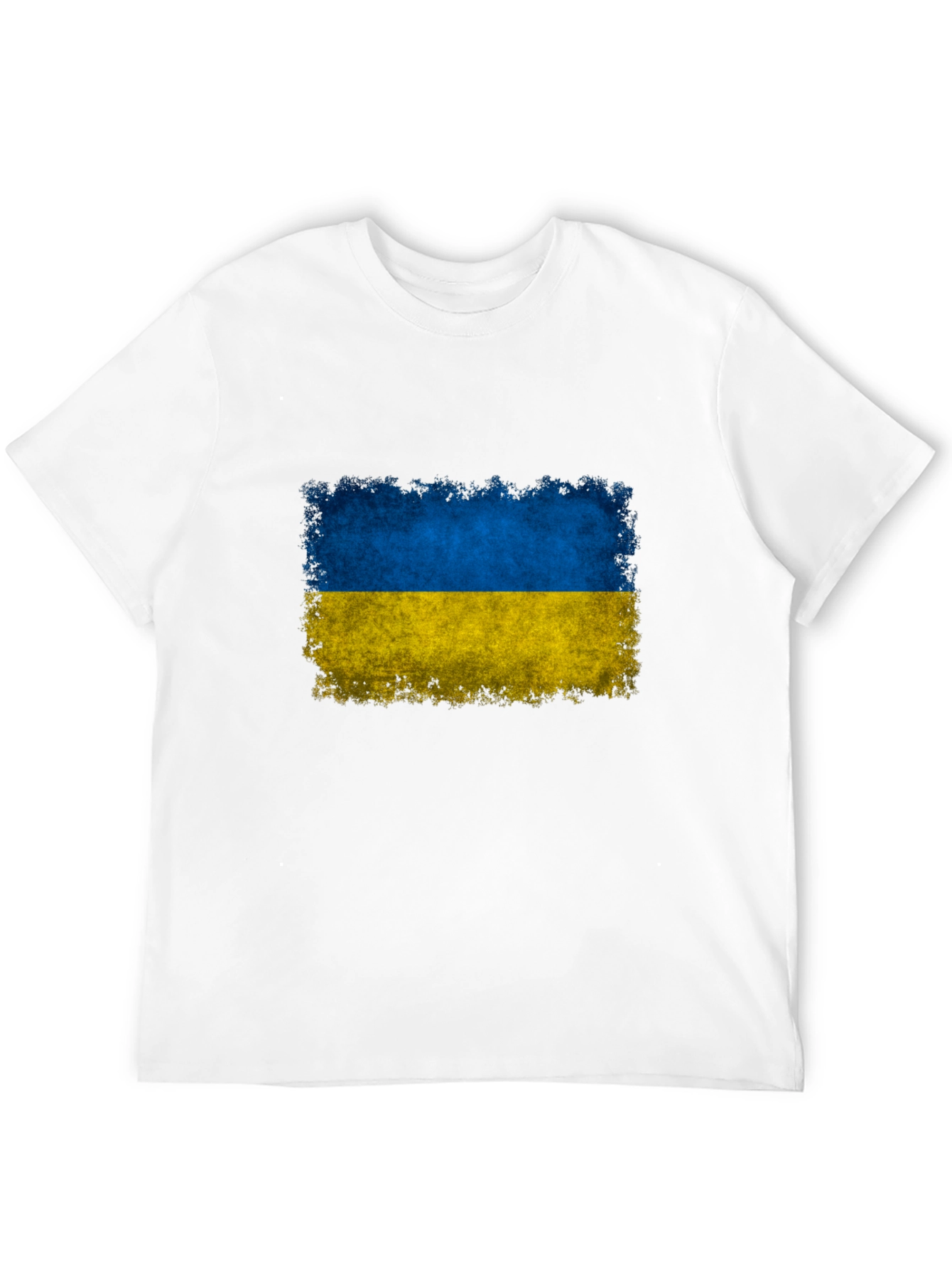 Ukraine Flag T-Shirt - Distressed Design