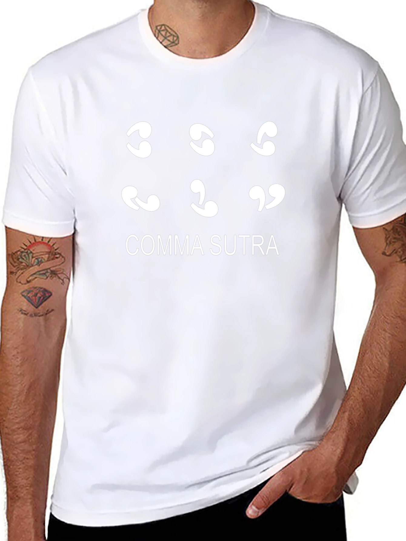 Comma Sutra Black T-Shirt