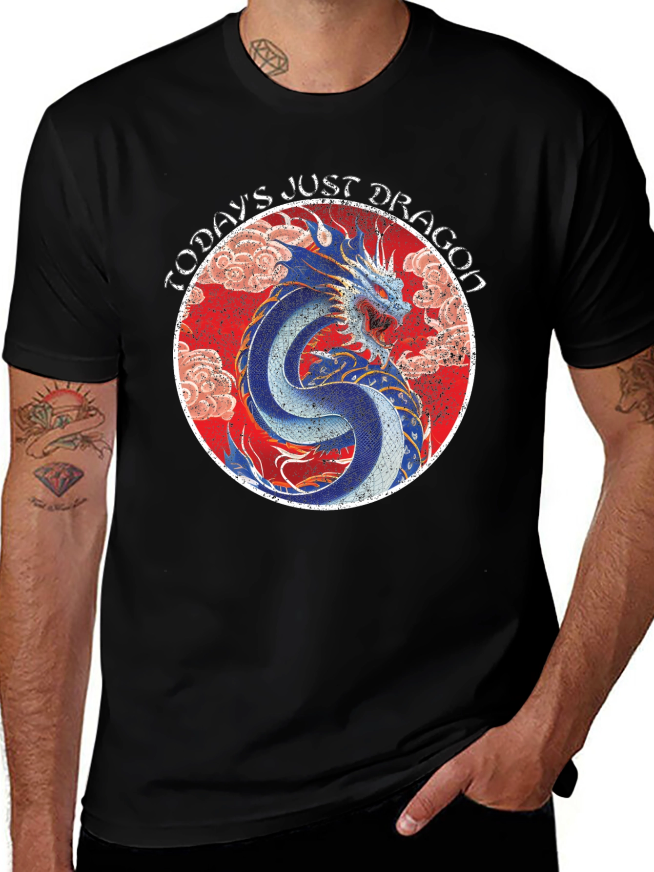 Todays Just Dragon Graphic T-Shirt