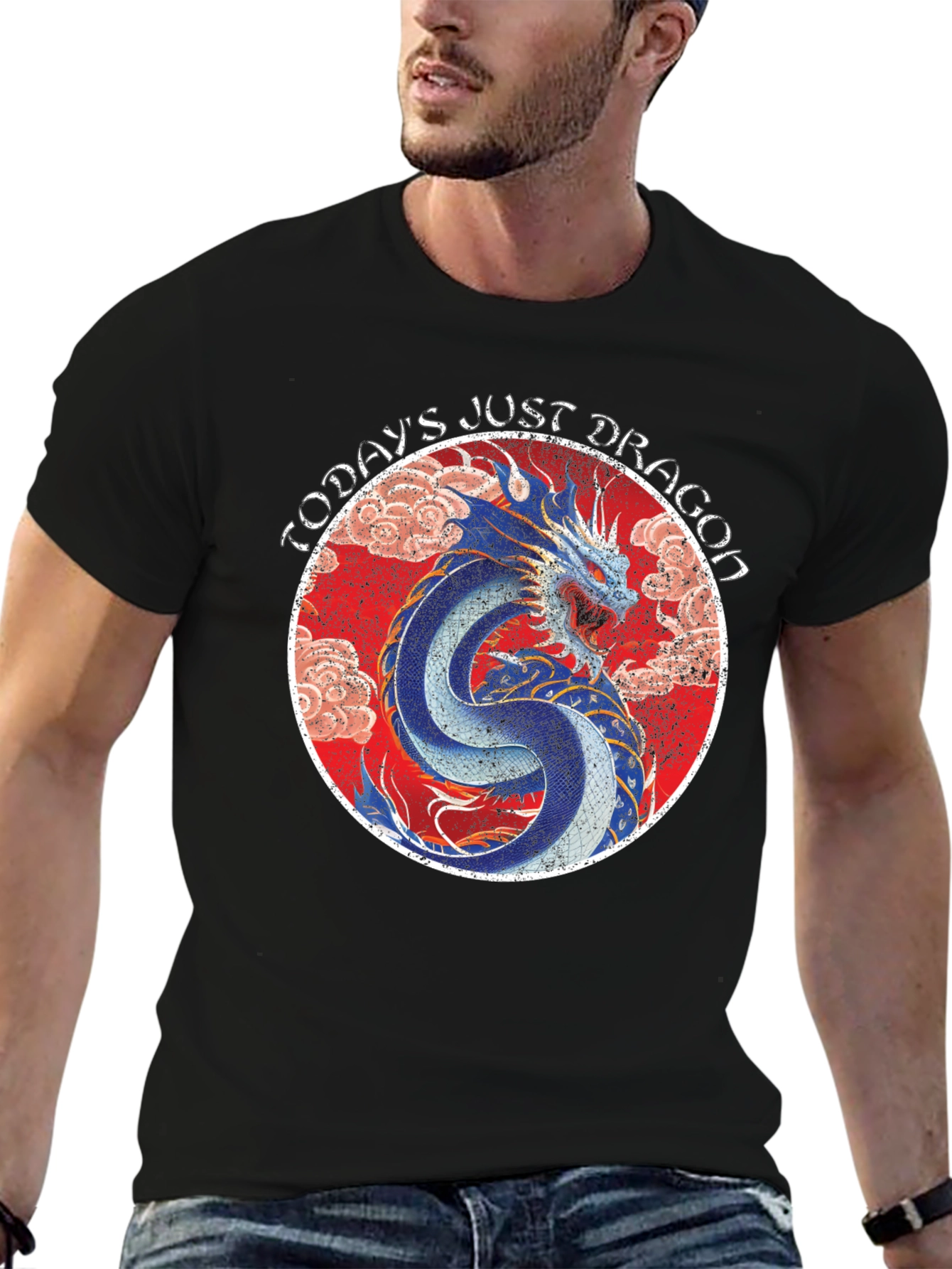 Todays Just Dragon Graphic T-Shirt