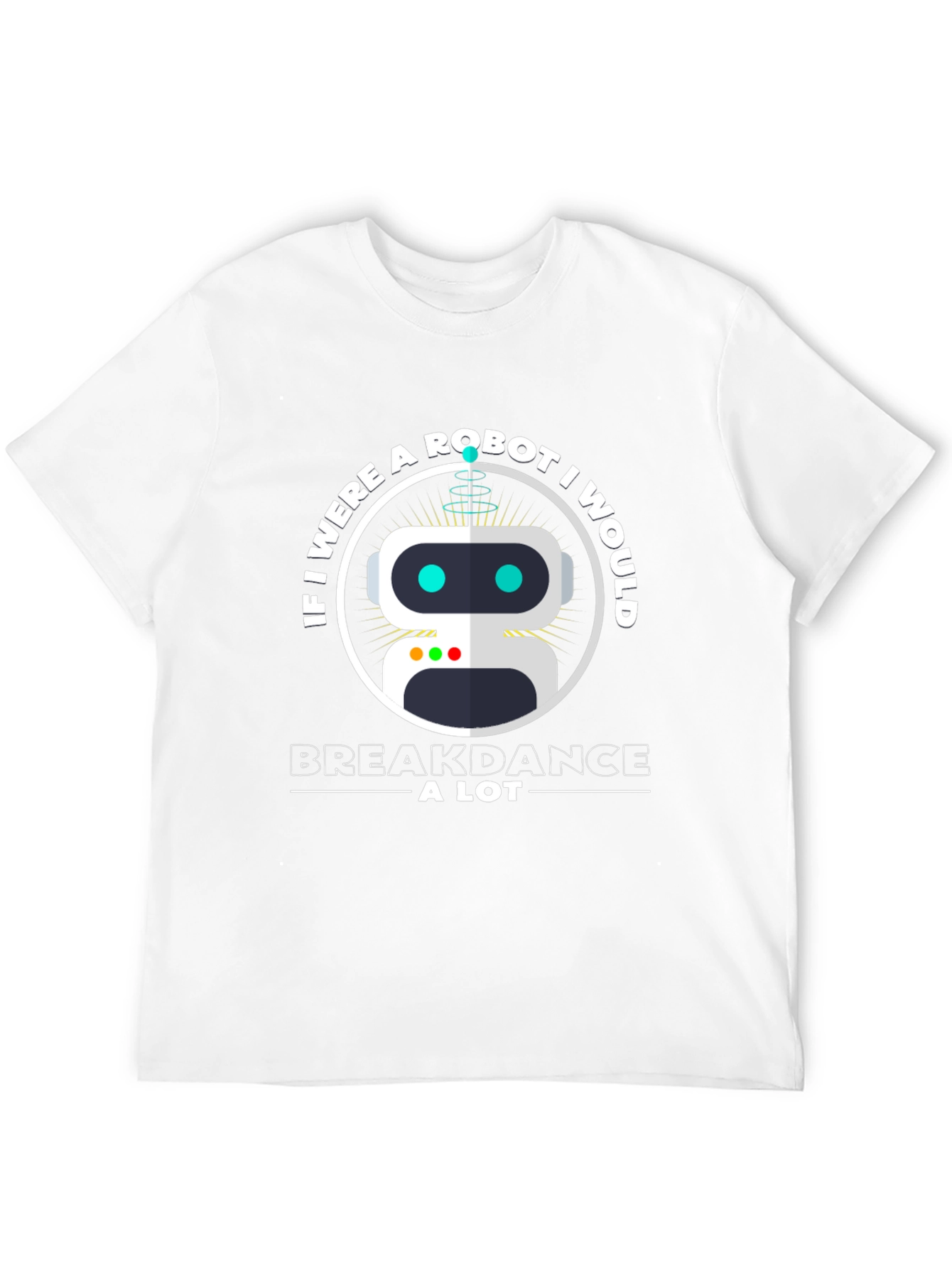 Robot Breakdance T-Shirt - Fun Graphic Tee