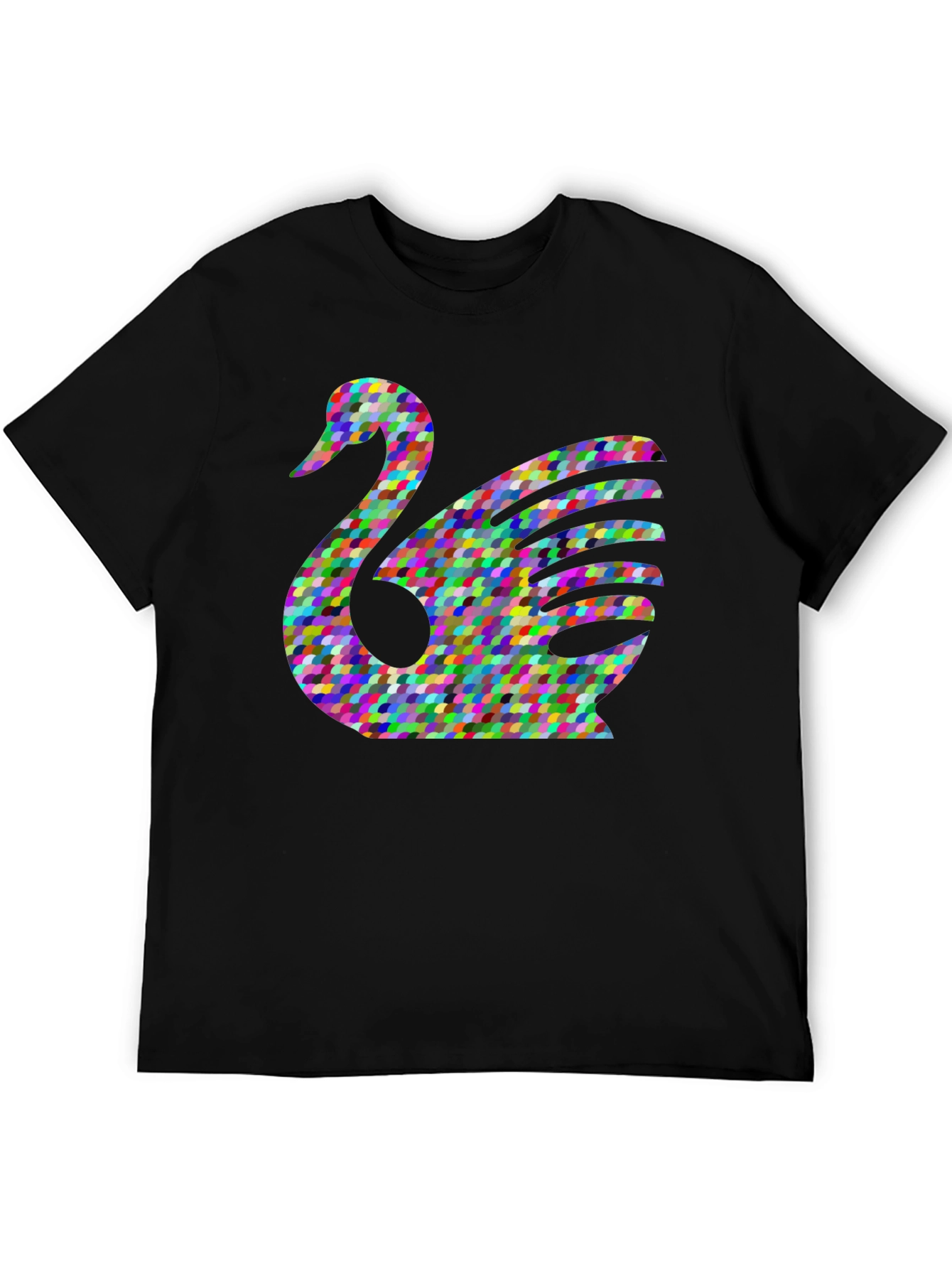 Abstract Swan Graphic T-Shirt