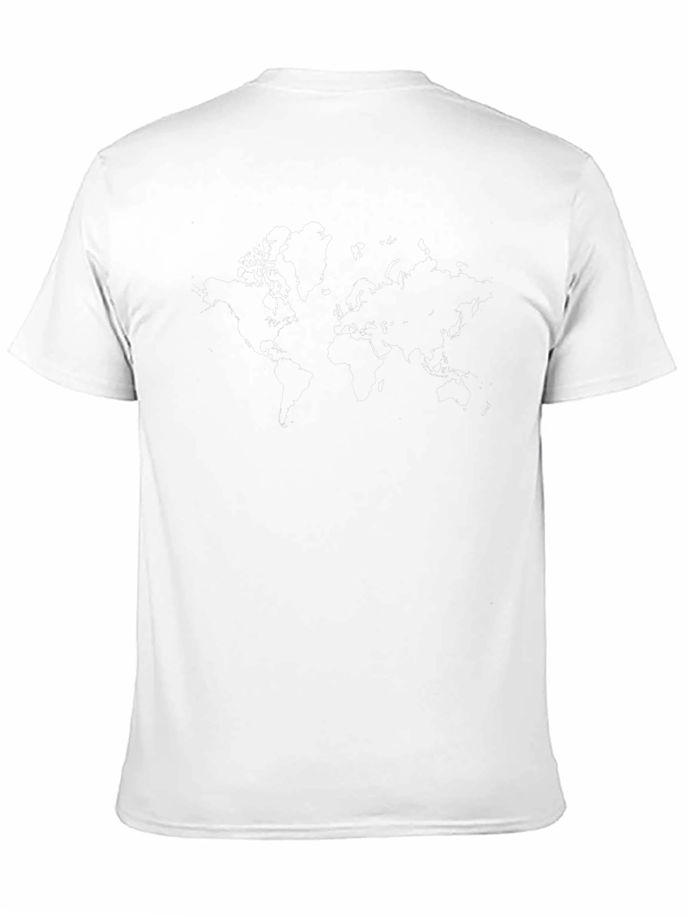 Mens Black World Map Graphic T-Shirt