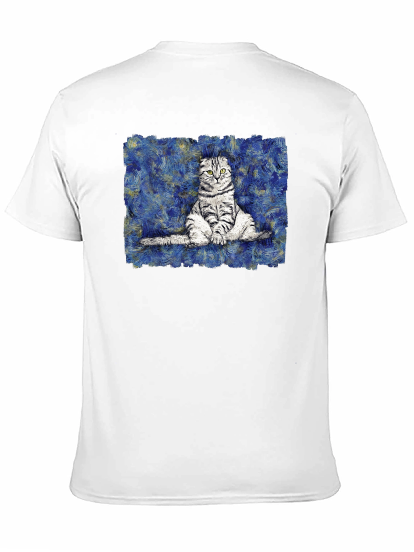 Cat Starry Night Style T-Shirt