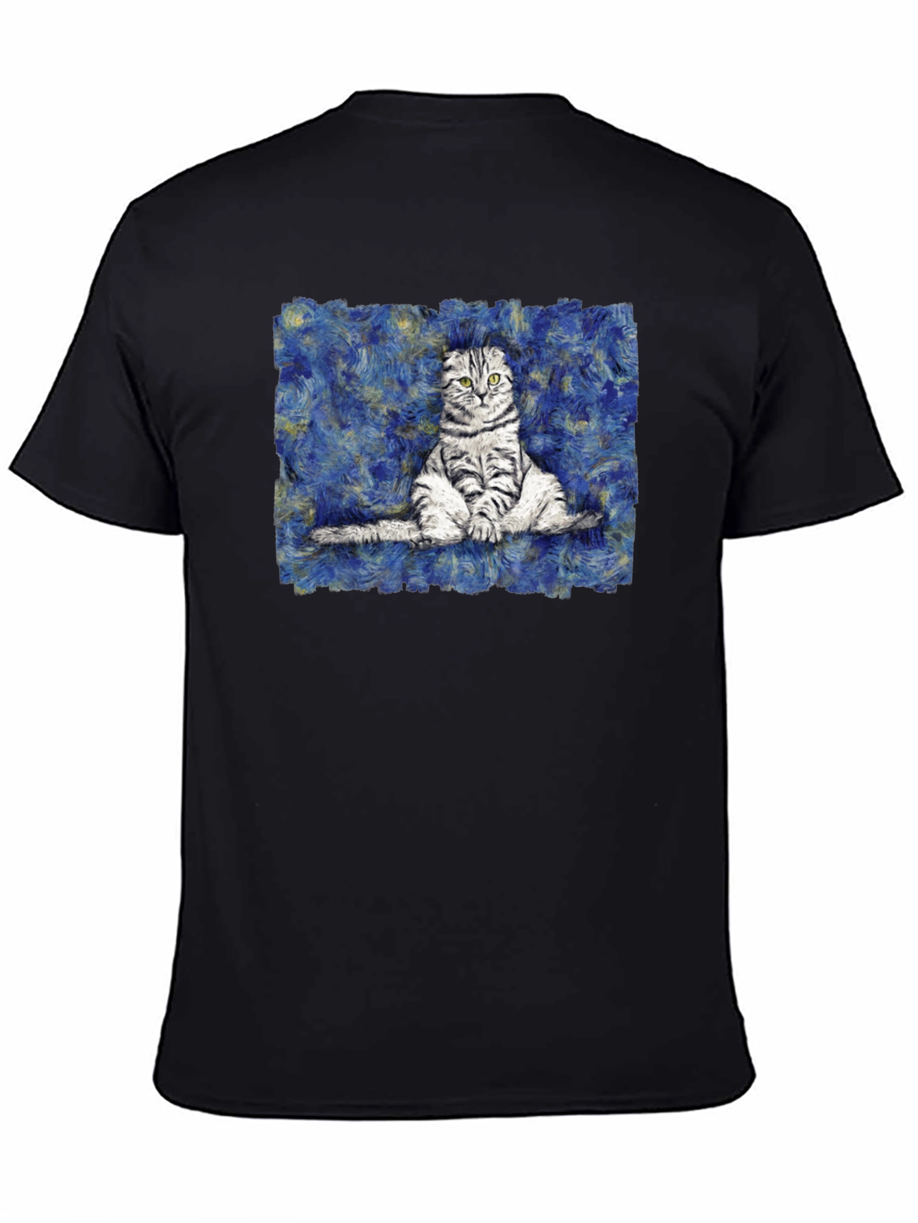 Cat Starry Night Style T-Shirt