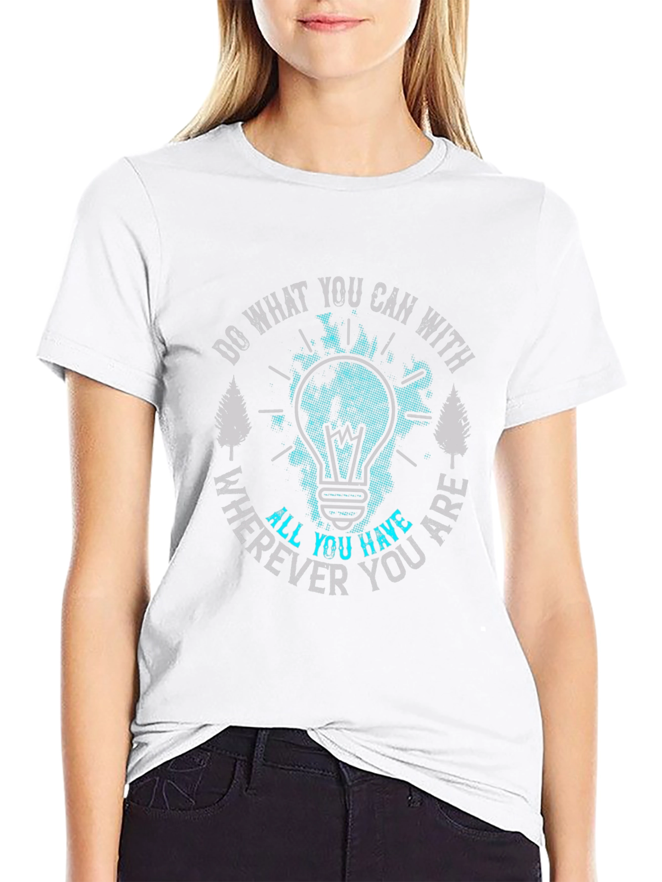 Inspirational Lightbulb Graphic T-Shirt