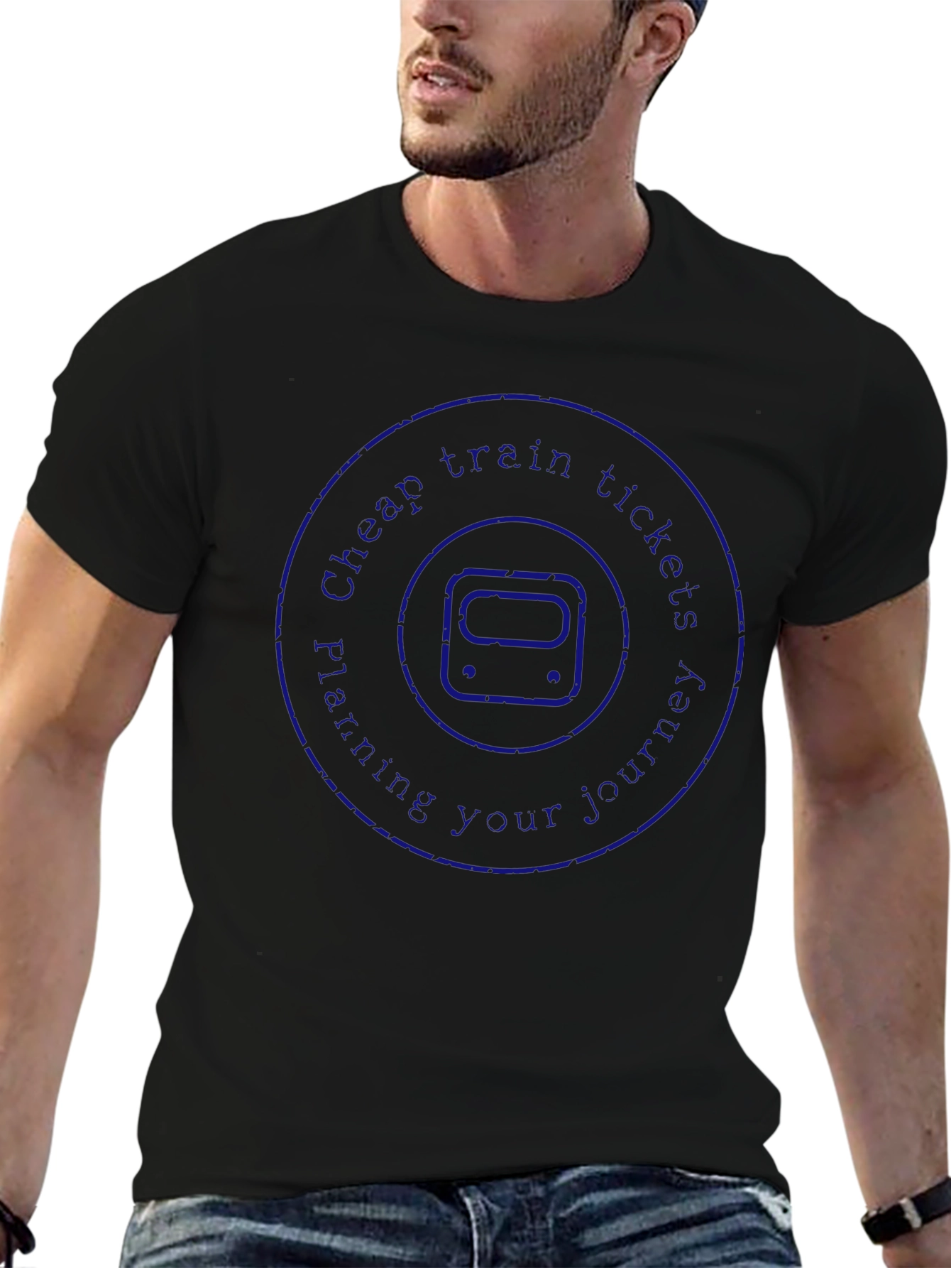 Cheap Train Tickets Black Graphic Tee
