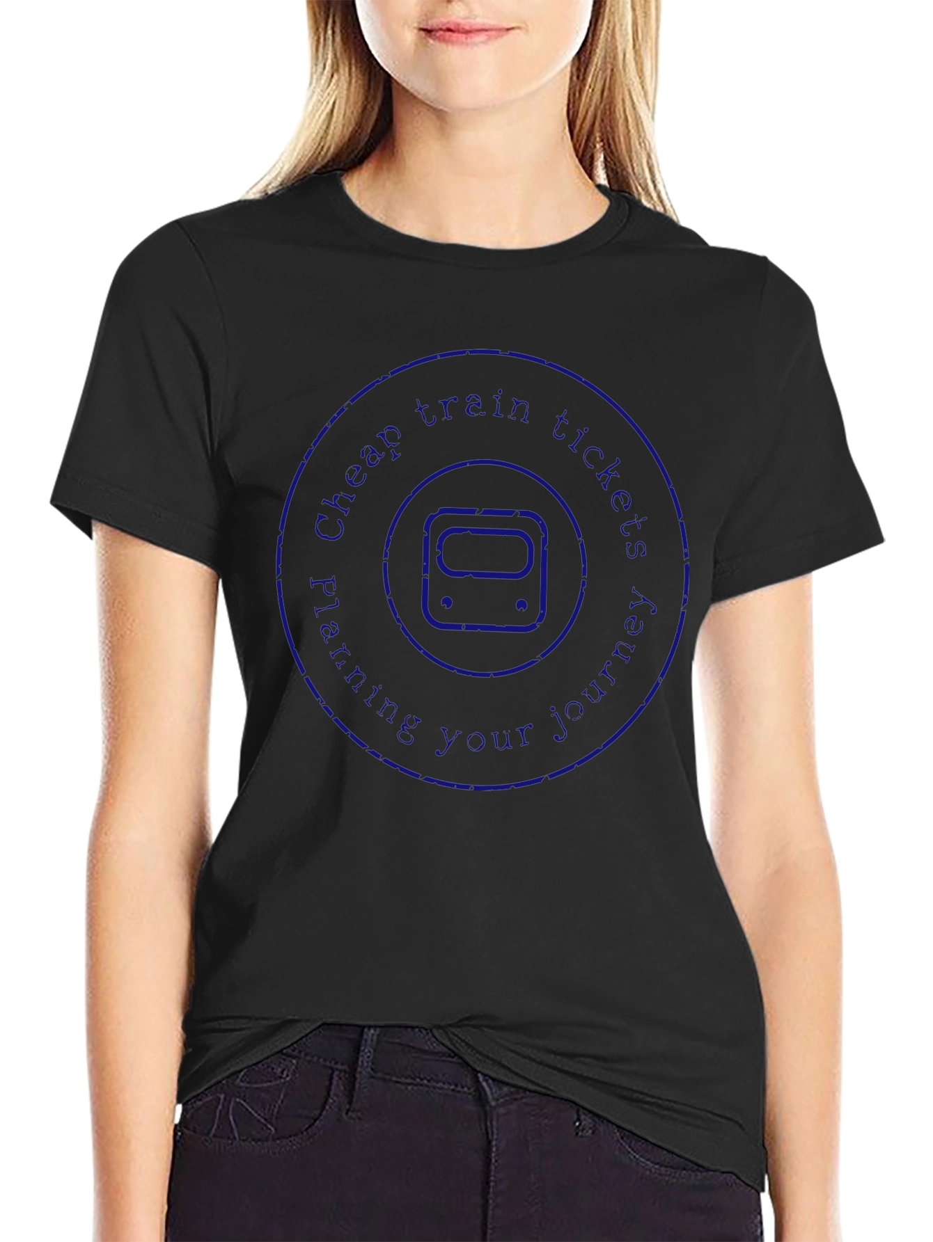 Cheap Train Tickets Black Graphic Tee