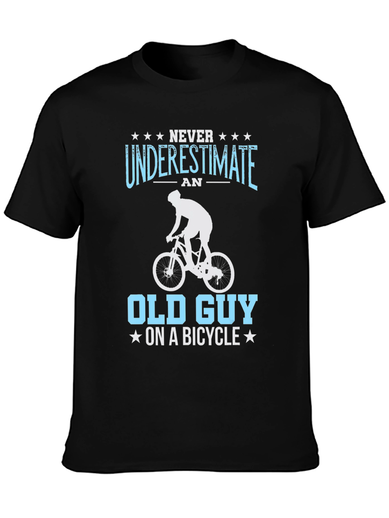 Funny Old Guy On A Bicycle T-Shirt