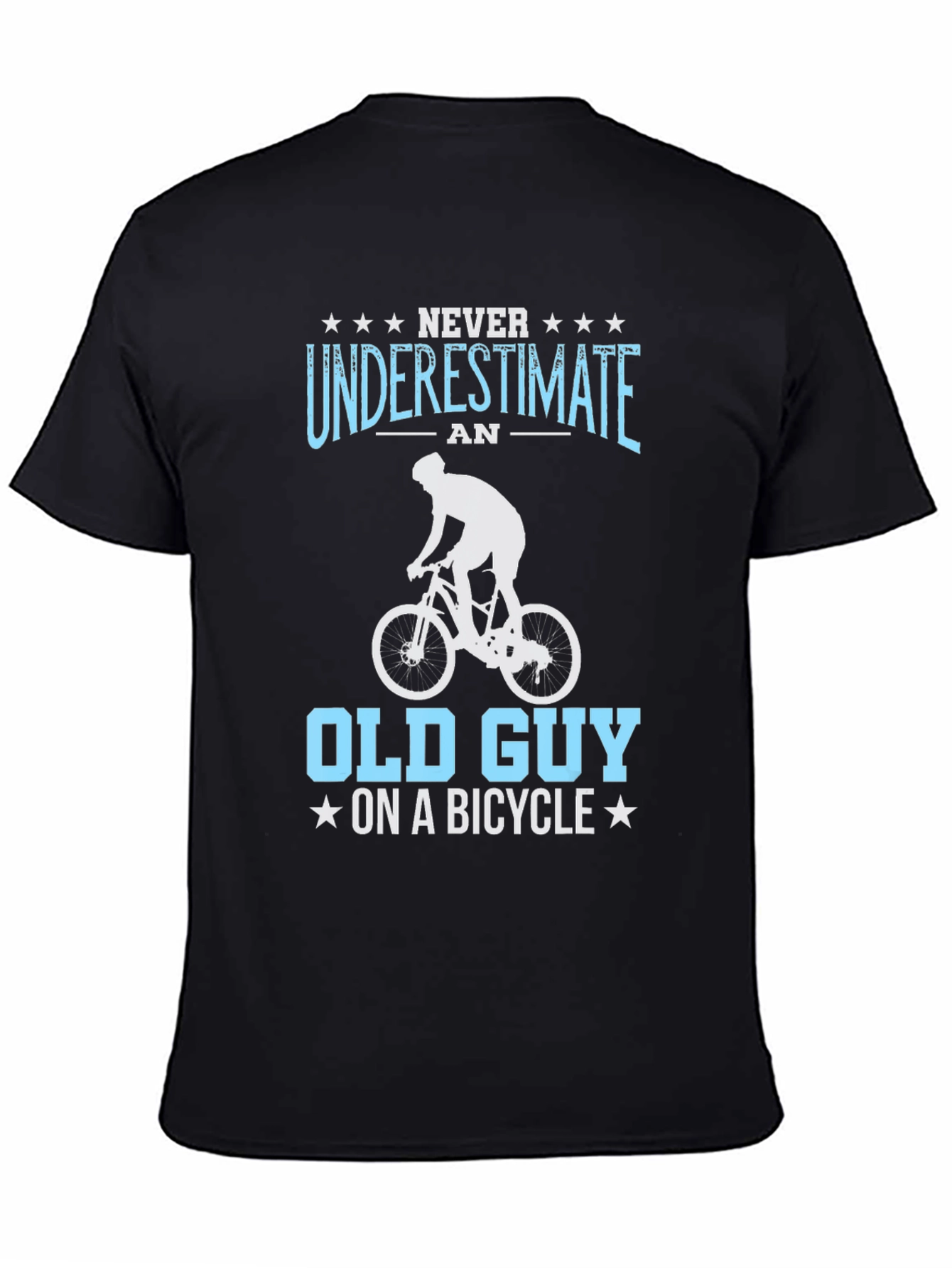 Funny Old Guy On A Bicycle T-Shirt