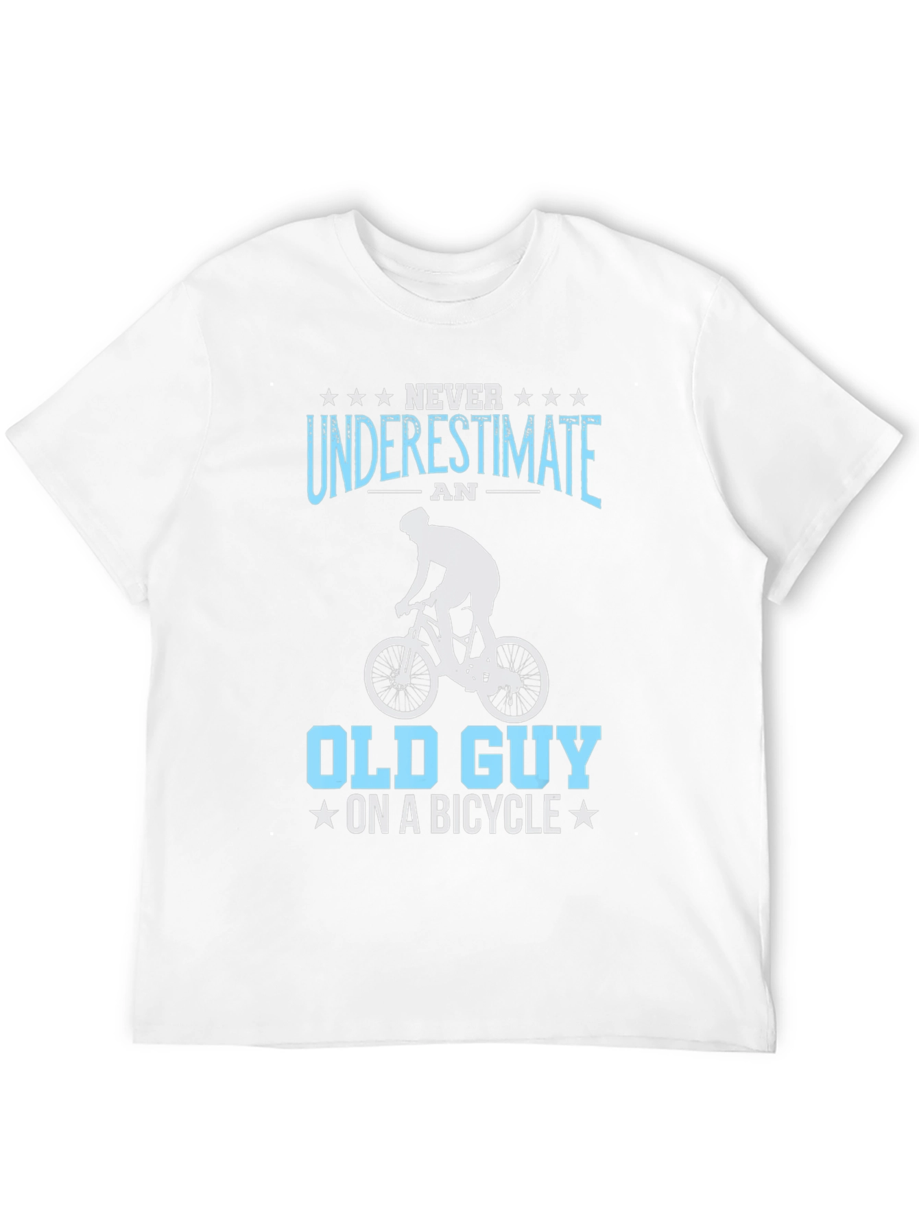 Funny Old Guy On A Bicycle T-Shirt