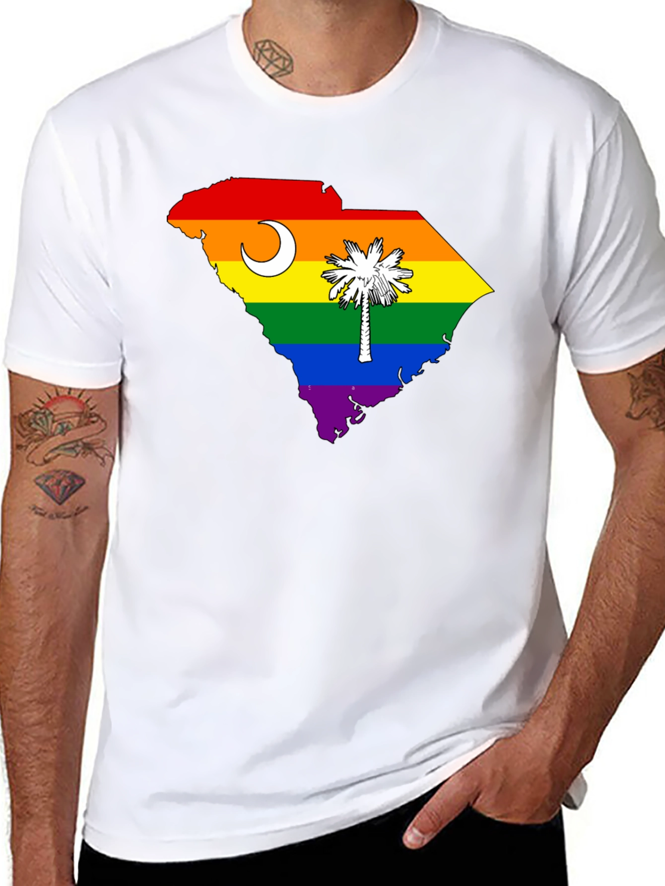 South Carolina Rainbow Pride T-Shirt