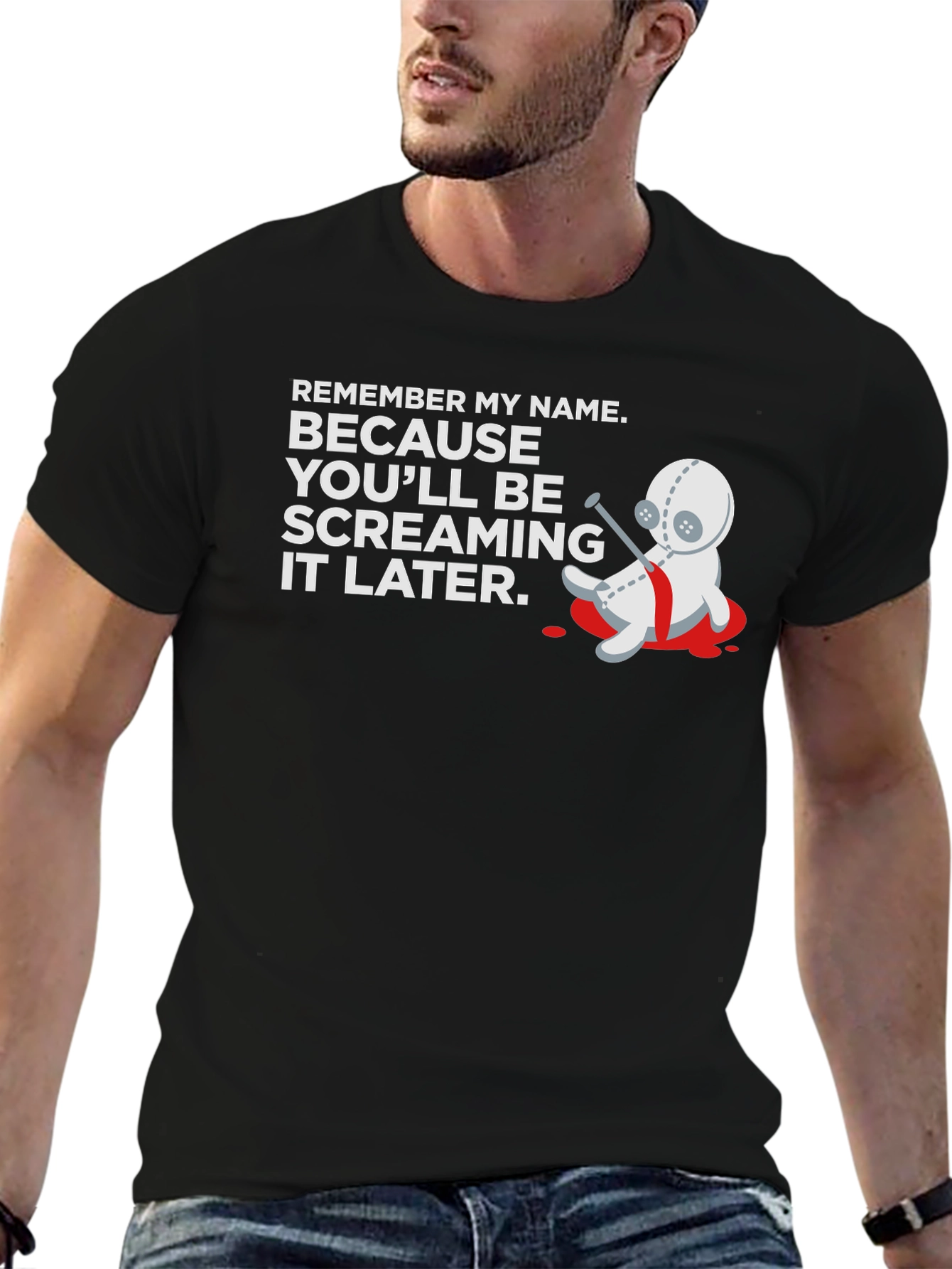 Remember My Name T-Shirt - Voodoo Doll Graphic Tee