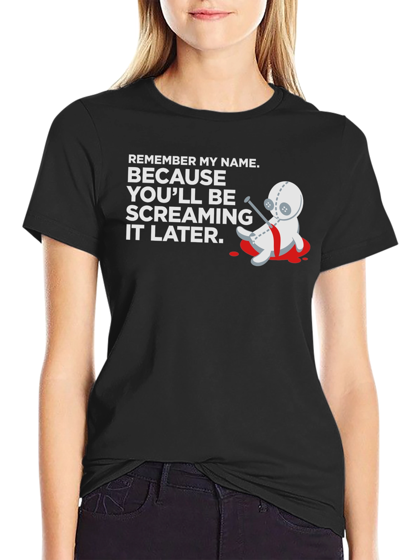 Remember My Name T-Shirt - Voodoo Doll Graphic Tee