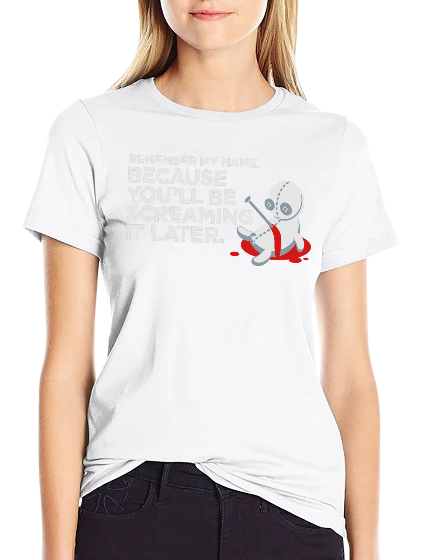 Remember My Name T-Shirt - Voodoo Doll Graphic Tee