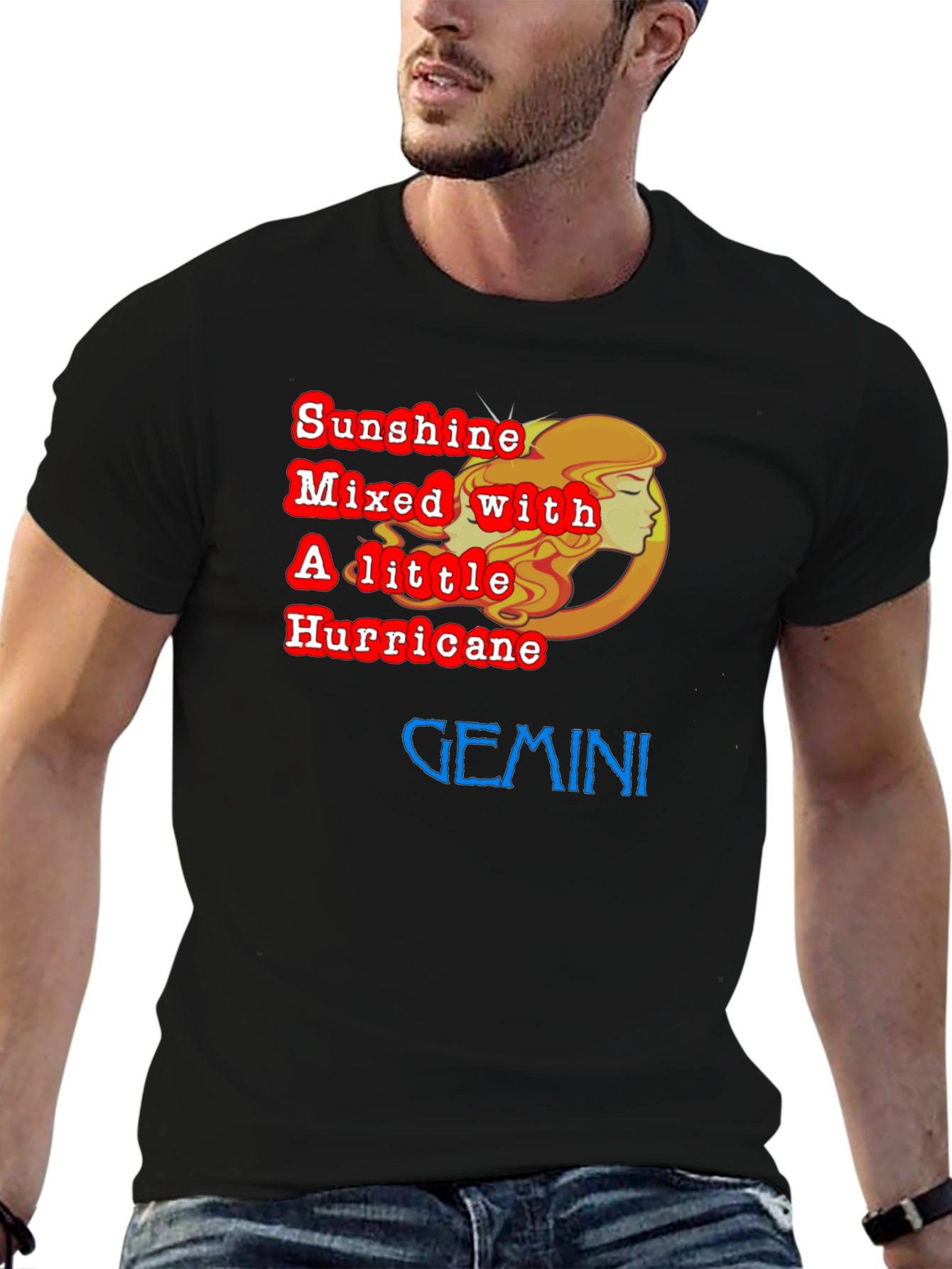 Gemini Zodiac T-Shirt - Sunshine & Hurricane