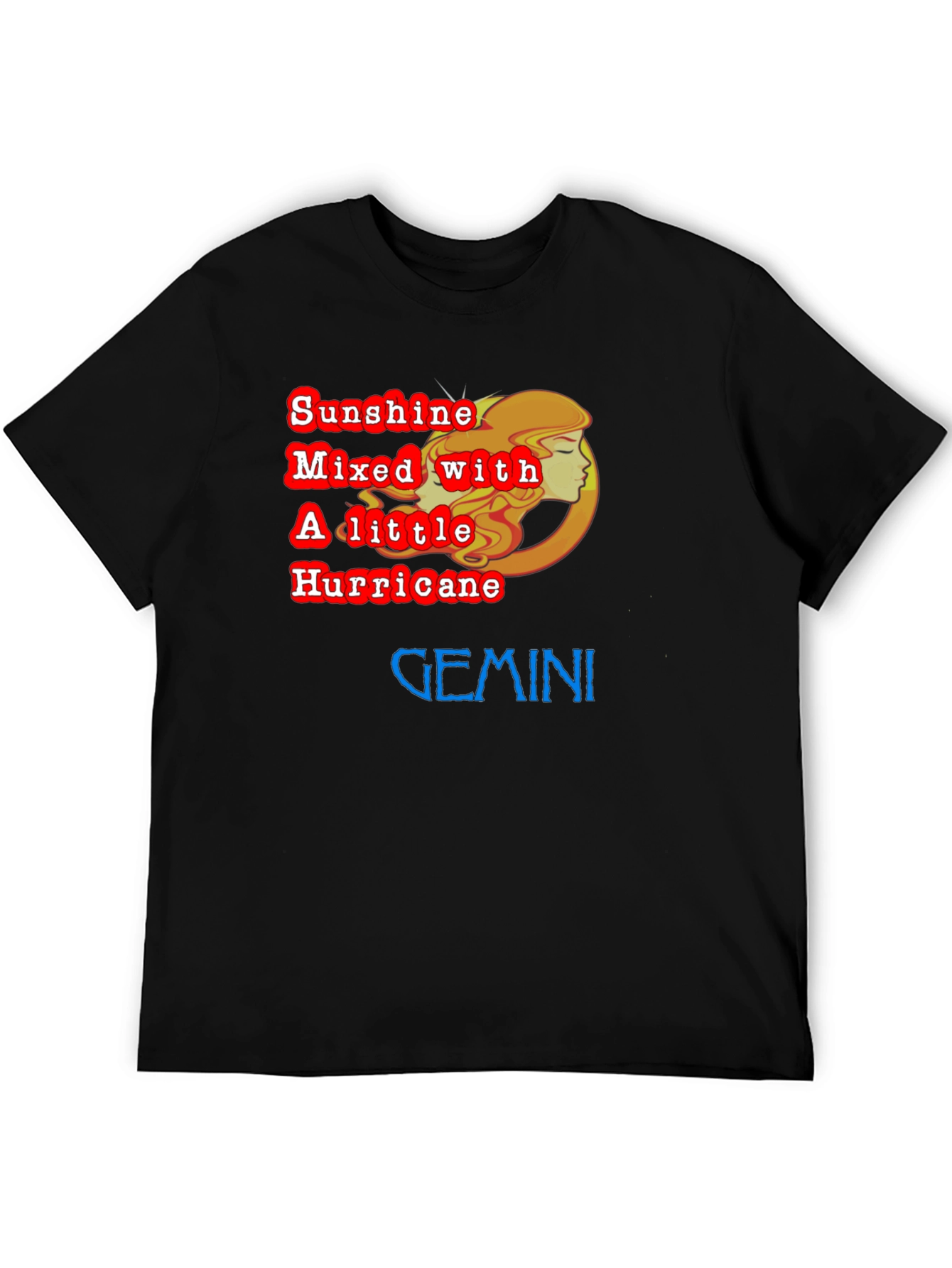 Gemini Zodiac T-Shirt - Sunshine & Hurricane