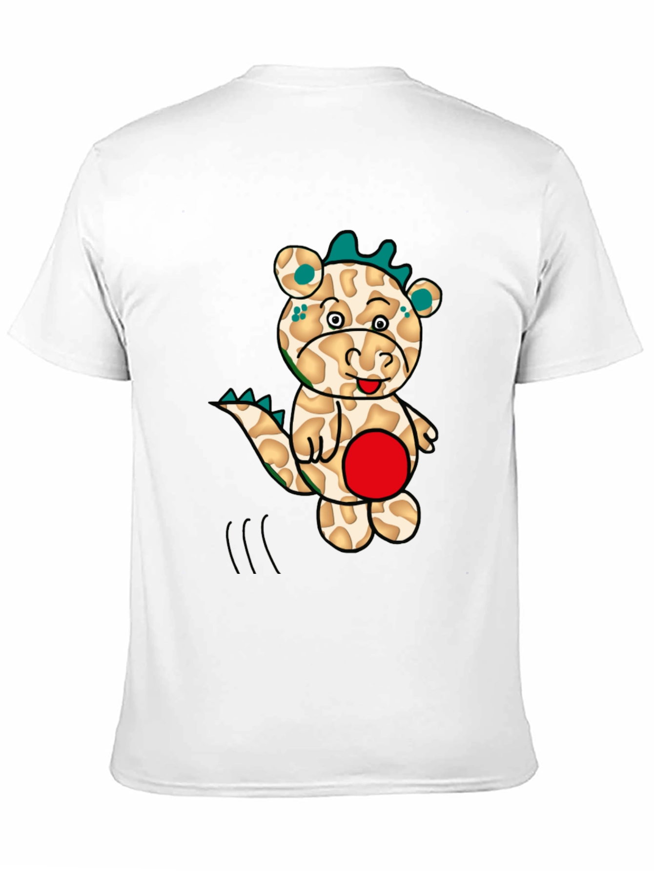 Cartoon Dragon Graphic Tee - Mens Black T-Shirt