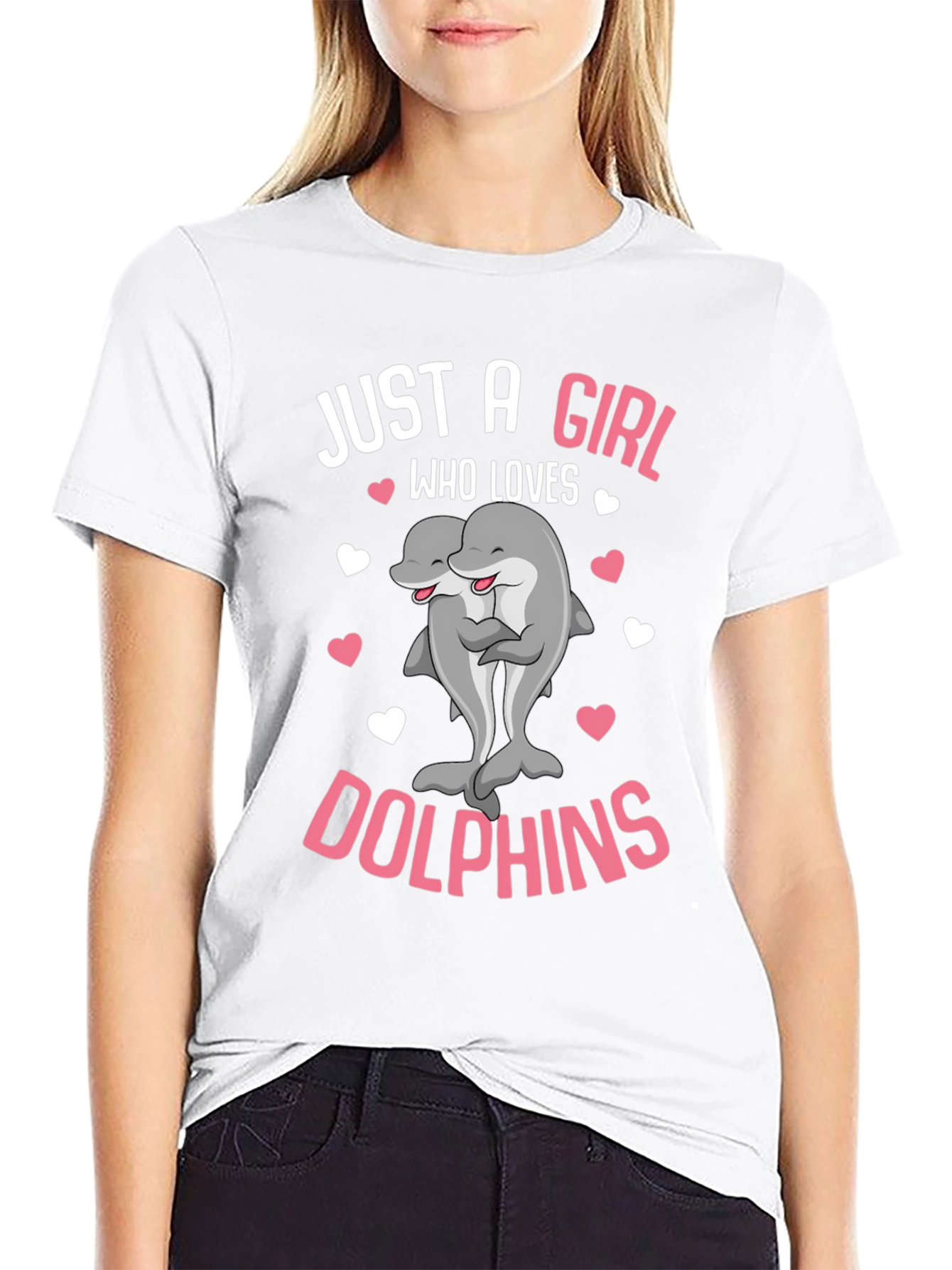 Just a Girl Who Loves Dolphins T-Shirt