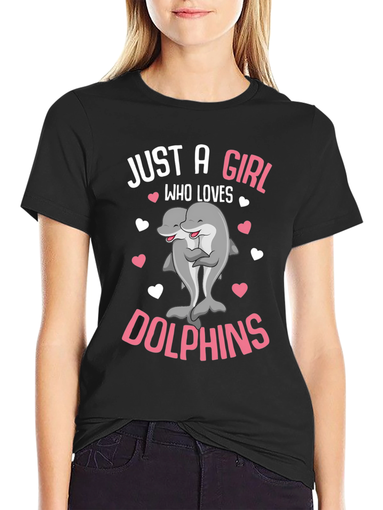 Just a Girl Who Loves Dolphins T-Shirt