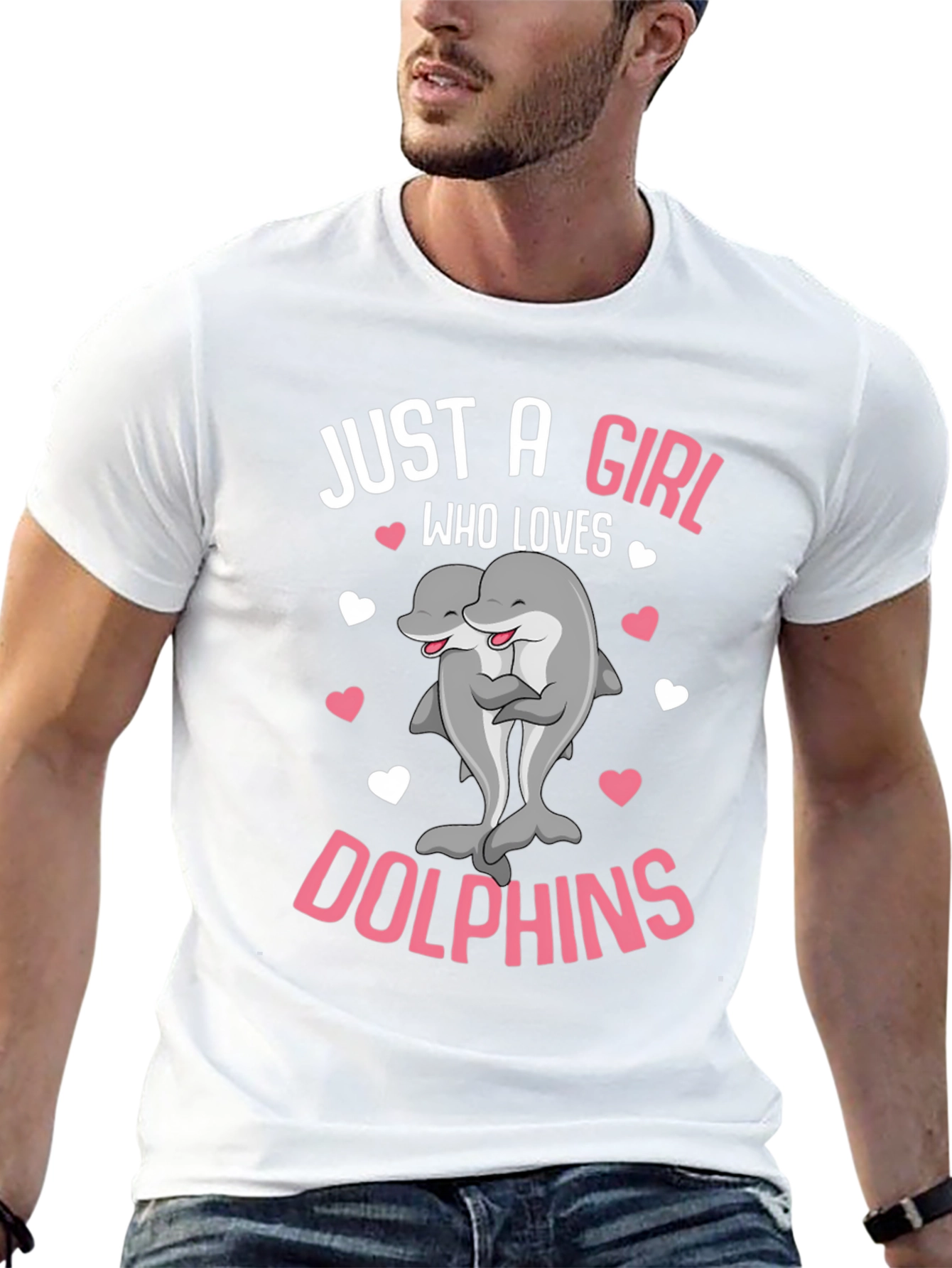 Just a Girl Who Loves Dolphins T-Shirt