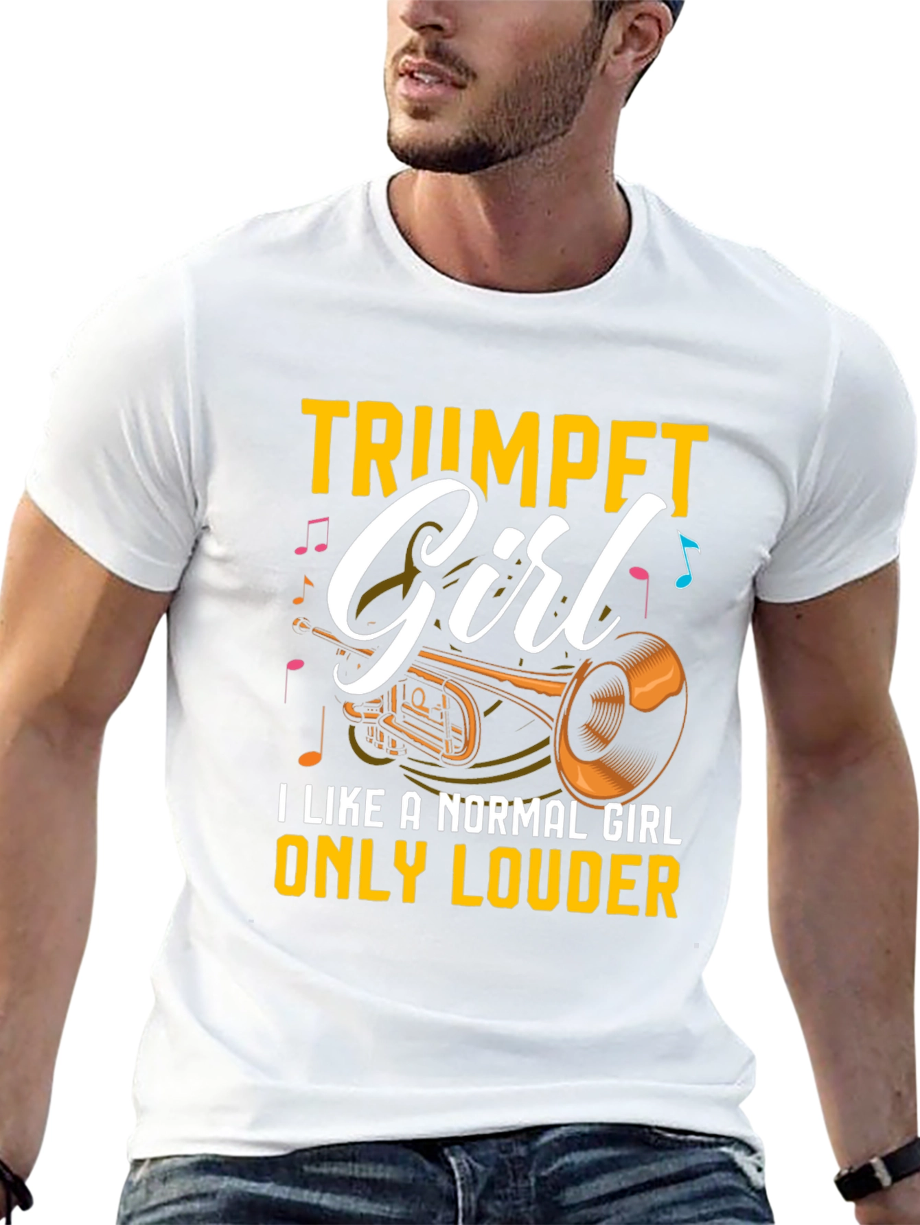 Trumpet Girl T-Shirt - Musician Tee