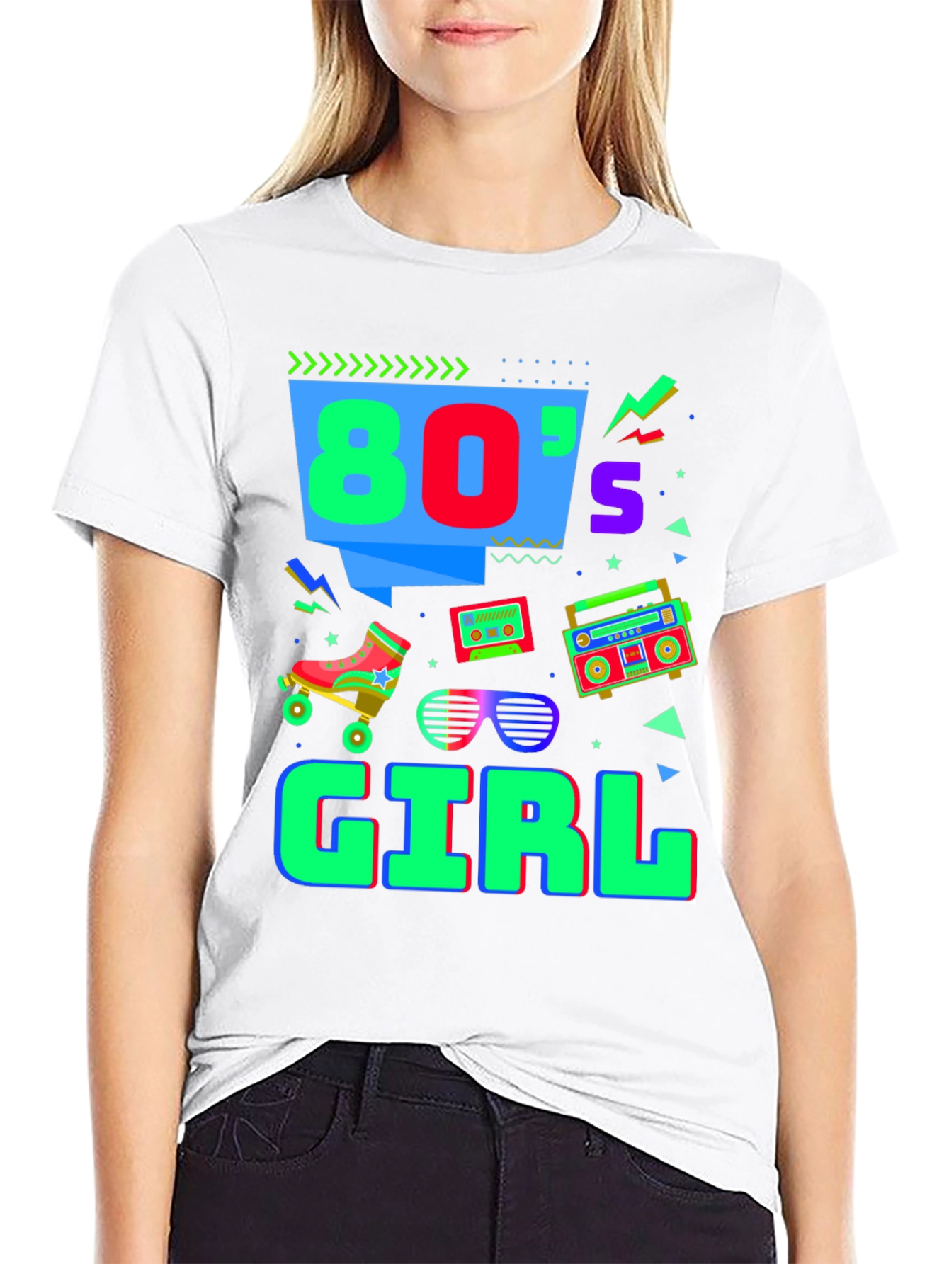 80s Girl T-Shirt - Retro Style