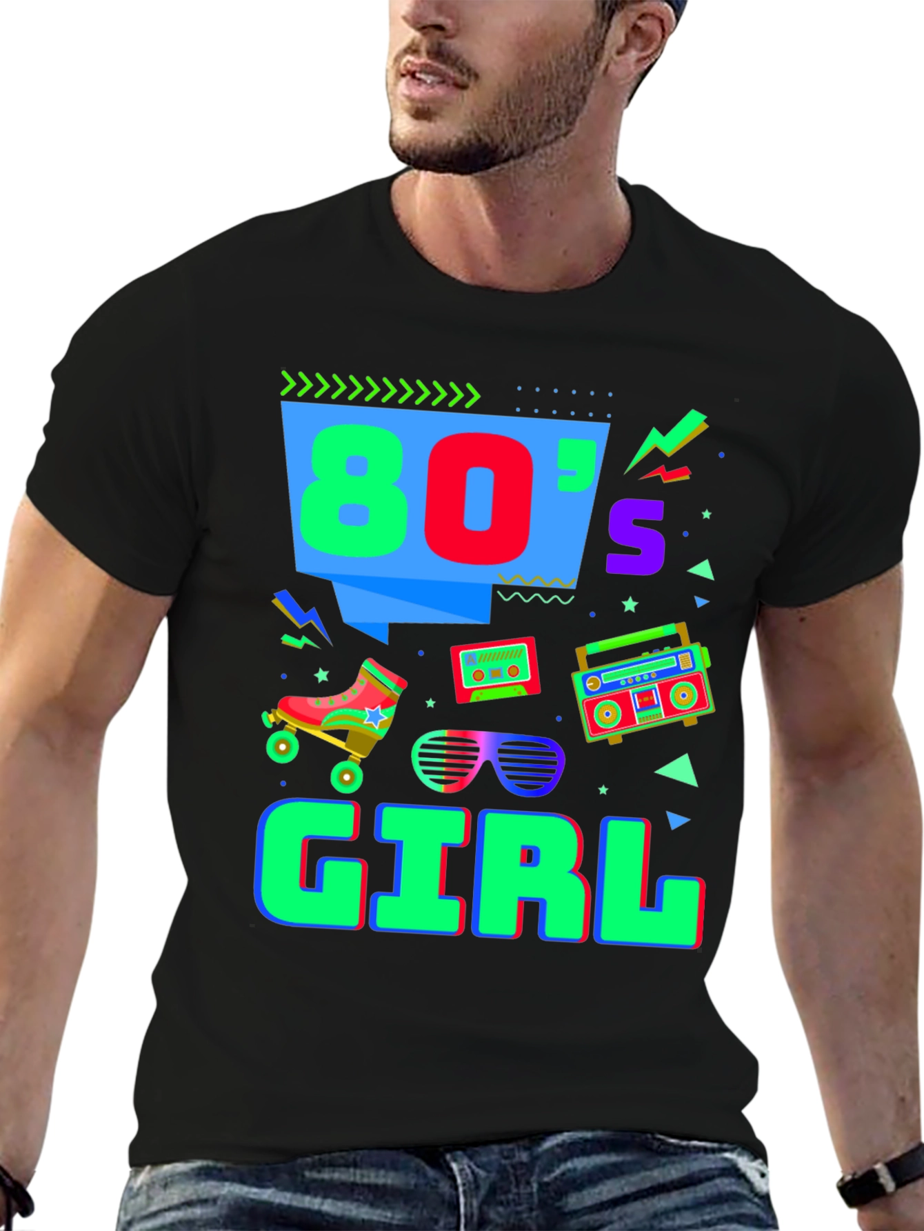 80s Girl T-Shirt - Retro Style
