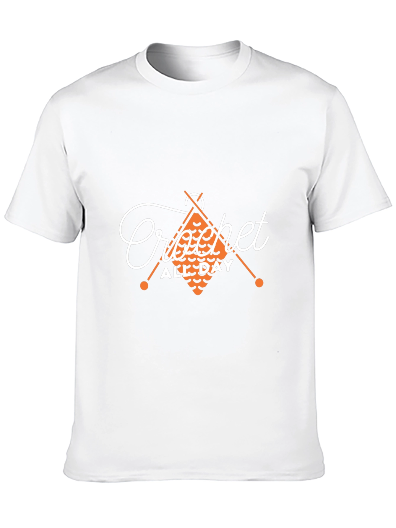 Crochet All Day Black T-Shirt
