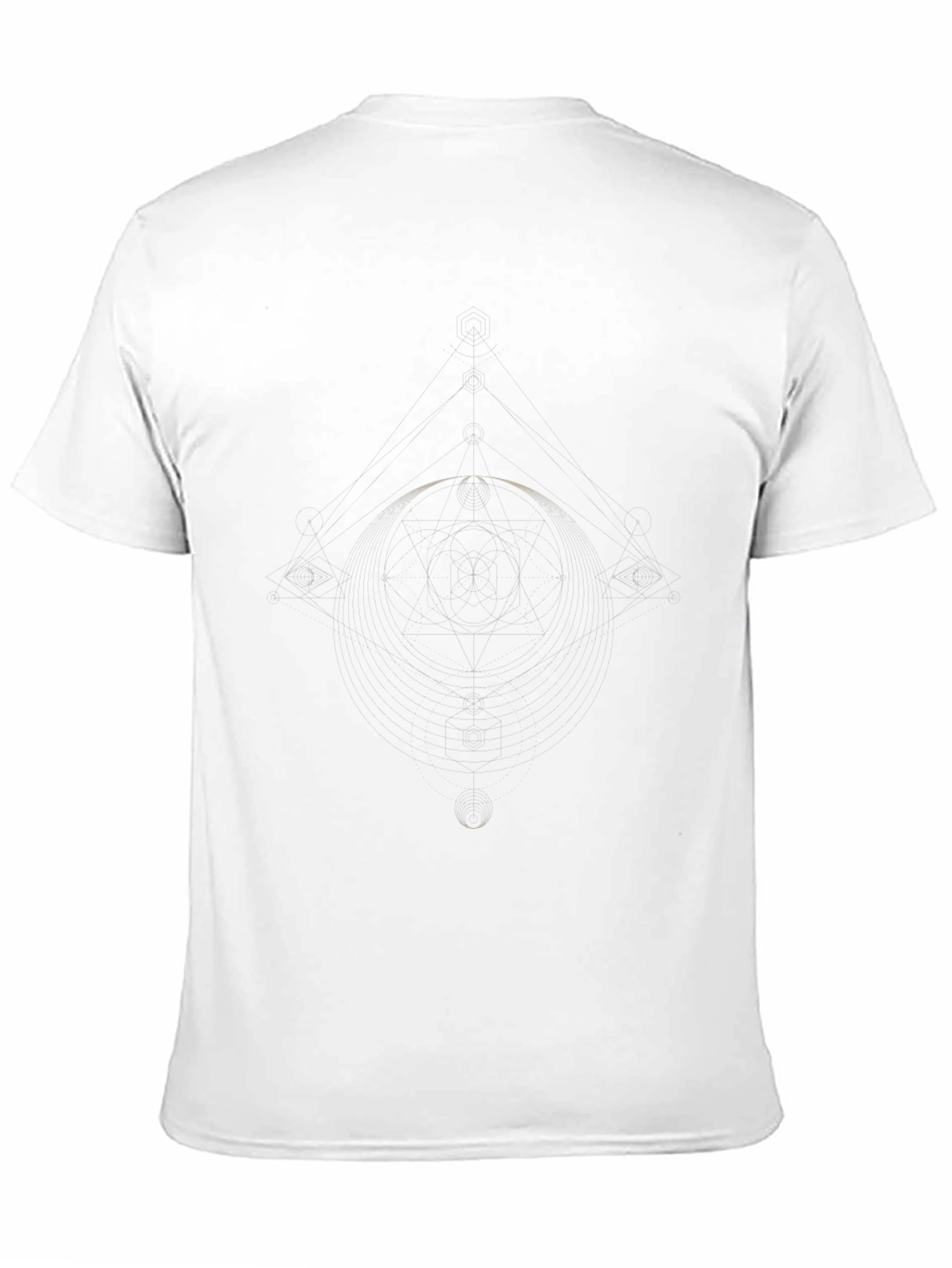 Geometric Graphic Black Tee | Modern Casual Style