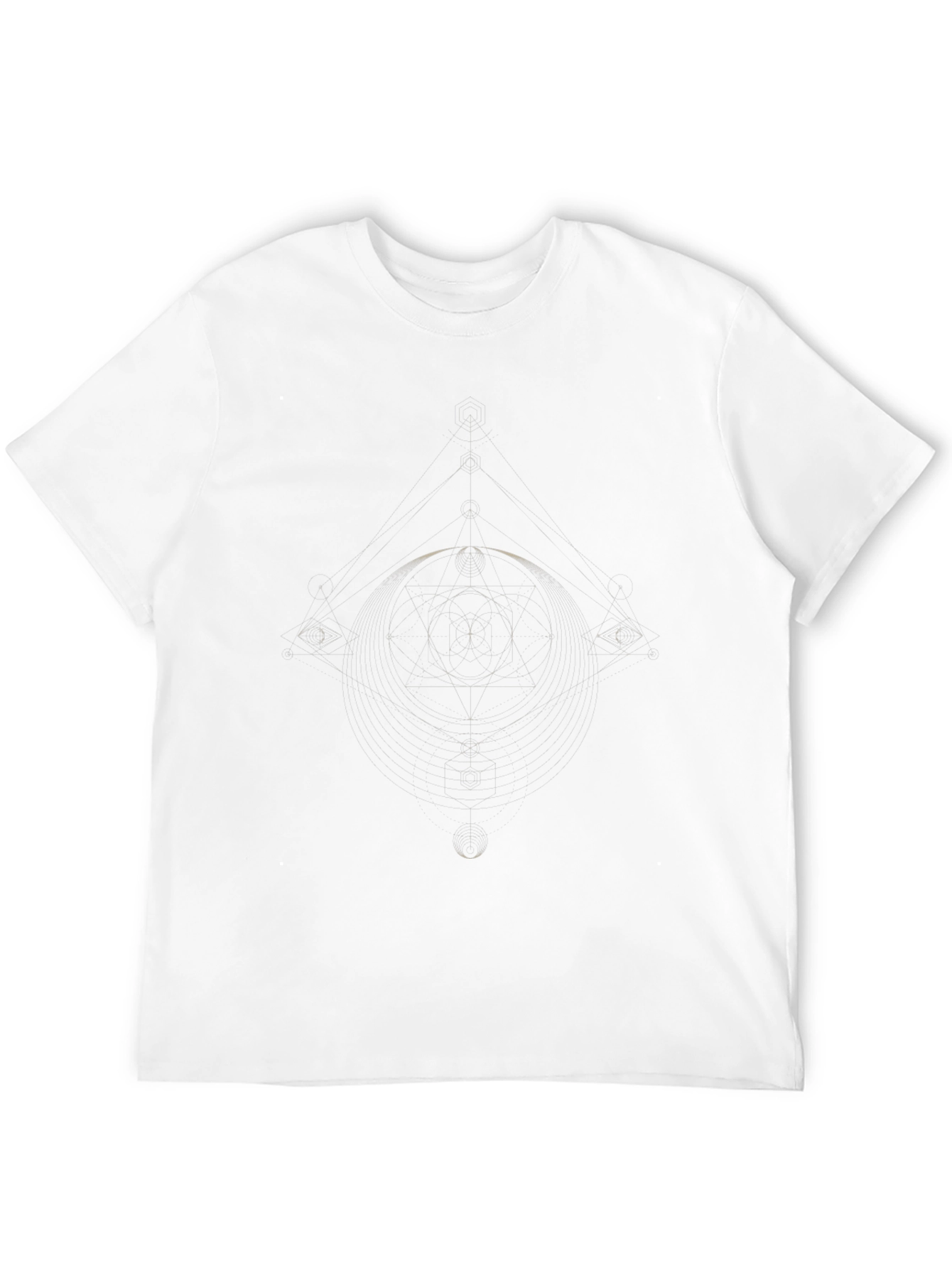 Geometric Graphic Black Tee | Modern Casual Style