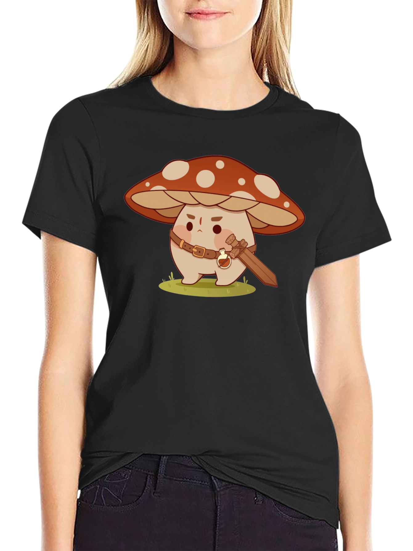 Mushroom Warrior Graphic T-Shirt