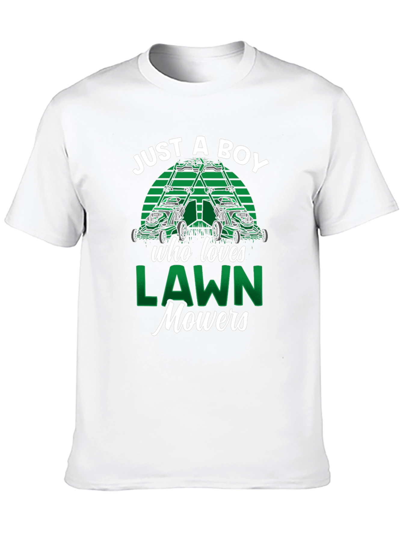 Just A Boy Who Loves Lawn Mowers T-Shirt